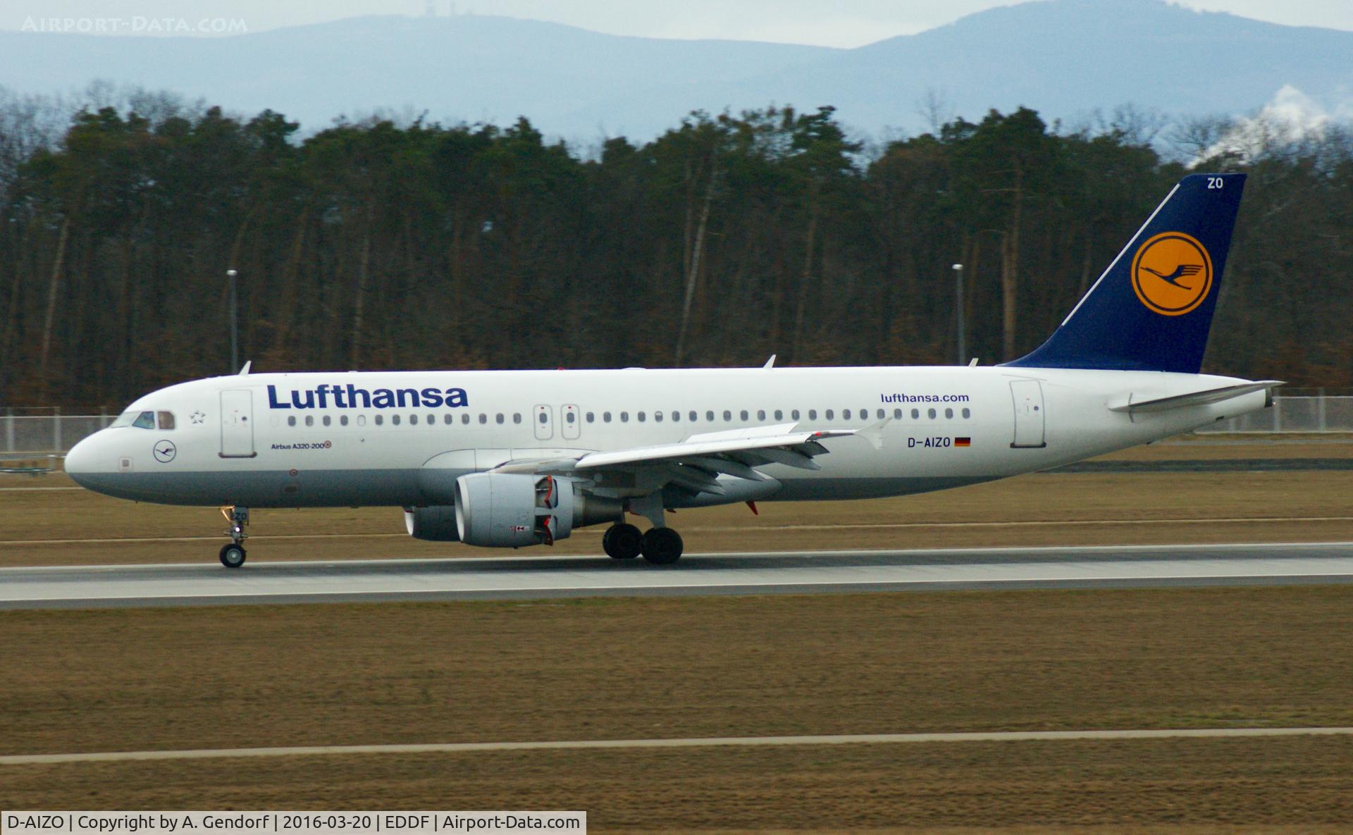 D-AIZO, 2012 Airbus A320-214 C/N 5441, Lufthansa, is here shortly after touch down at Frankfurt Rhein/Main(EDDF)