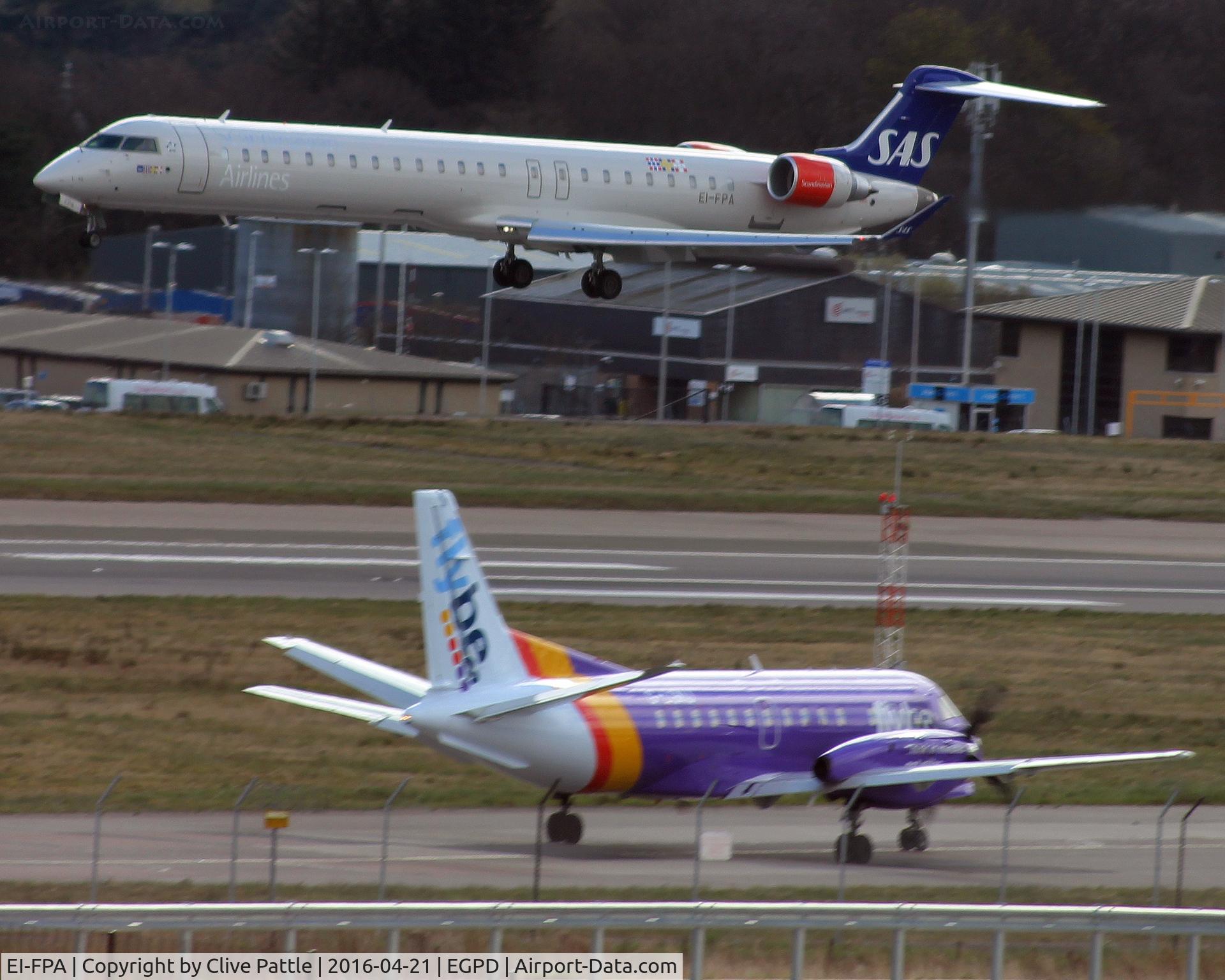 EI-FPA, 2016 Bombardier CRJ-900LR (CL-600-2D24) C/N 15398, Landing at Aberdeen EGPD
