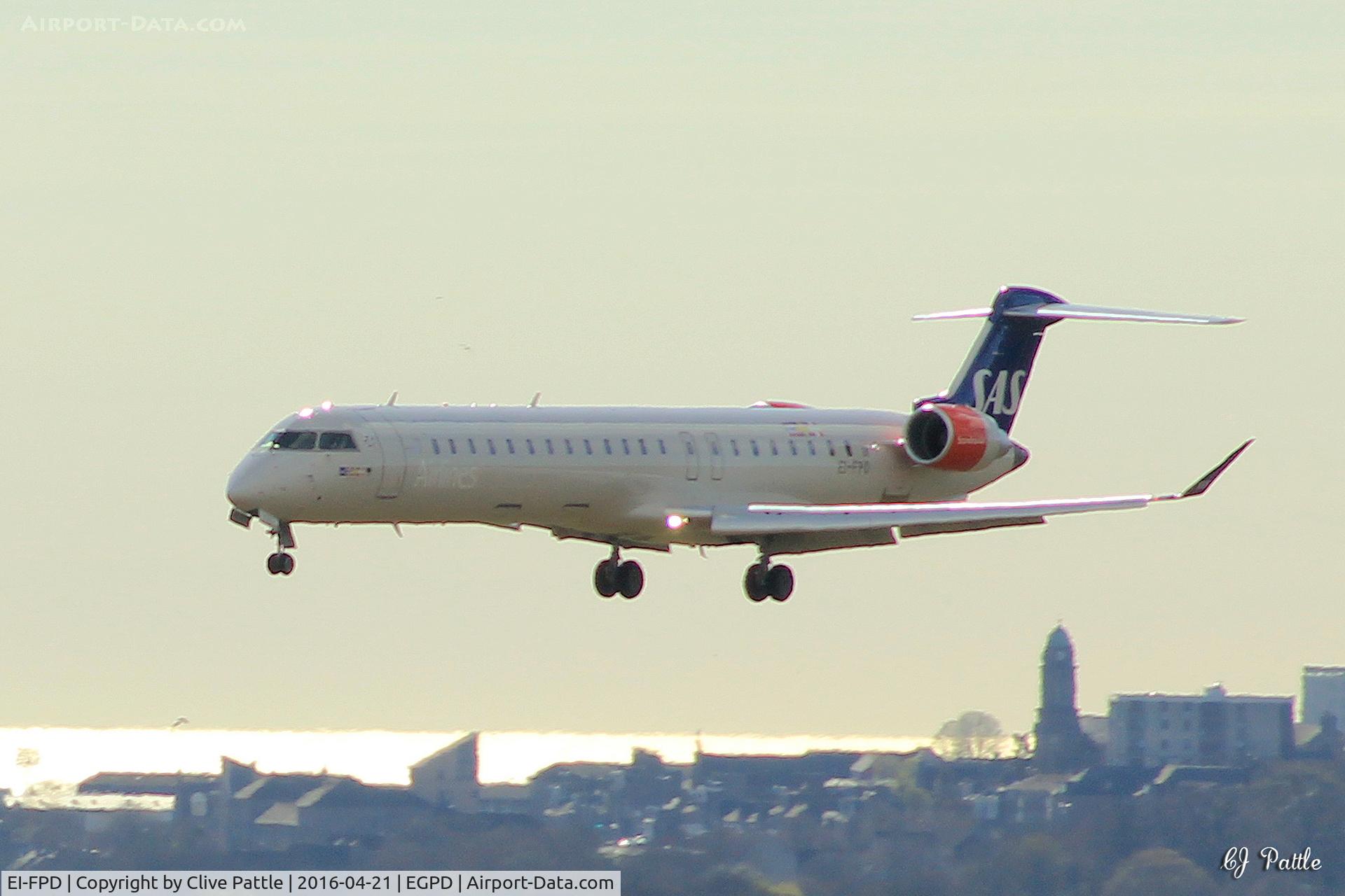 EI-FPD, 2016 Bombardier CRJ-900LR (CL-600-2D24) C/N 15401, Landing at Aberdeen EGPD/ABZ