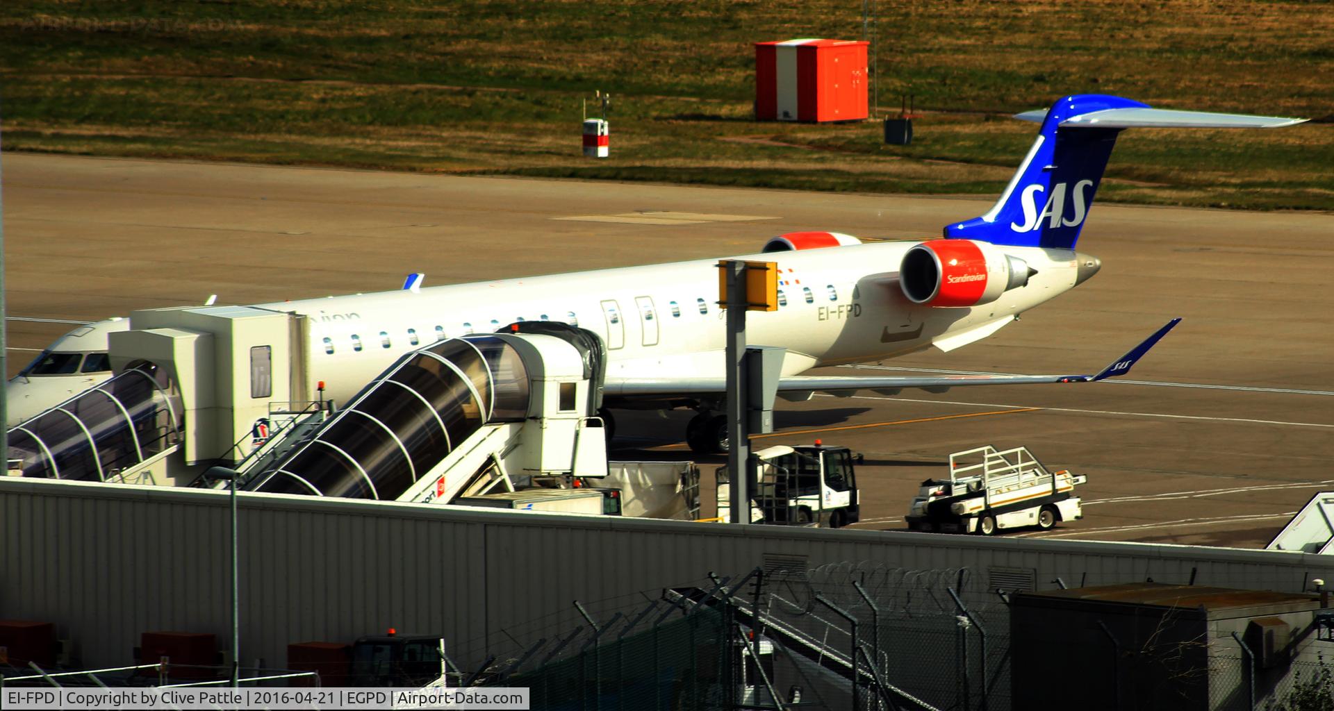 EI-FPD, 2016 Bombardier CRJ-900LR (CL-600-2D24) C/N 15401, At the gate at Aberdeen EGPD/ABZ
