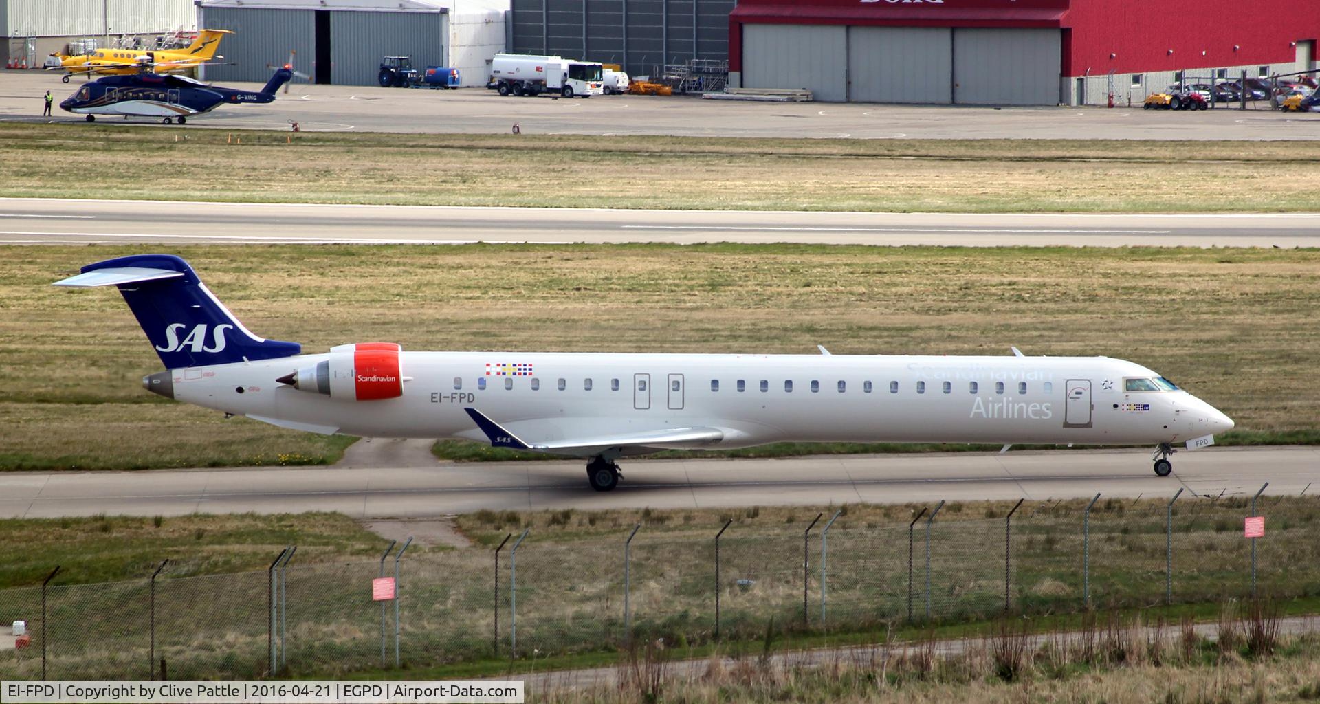 EI-FPD, 2016 Bombardier CRJ-900LR (CL-600-2D24) C/N 15401, at Aberdeen EGPD/ABZ