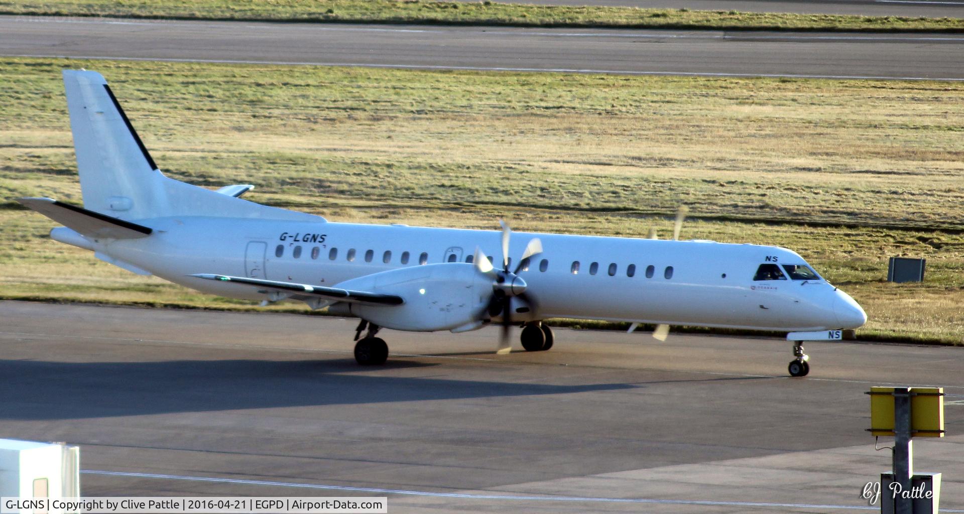 G-LGNS, 1996 Saab 2000 C/N 2000-041, at Aberdeen EGPD/ABZ