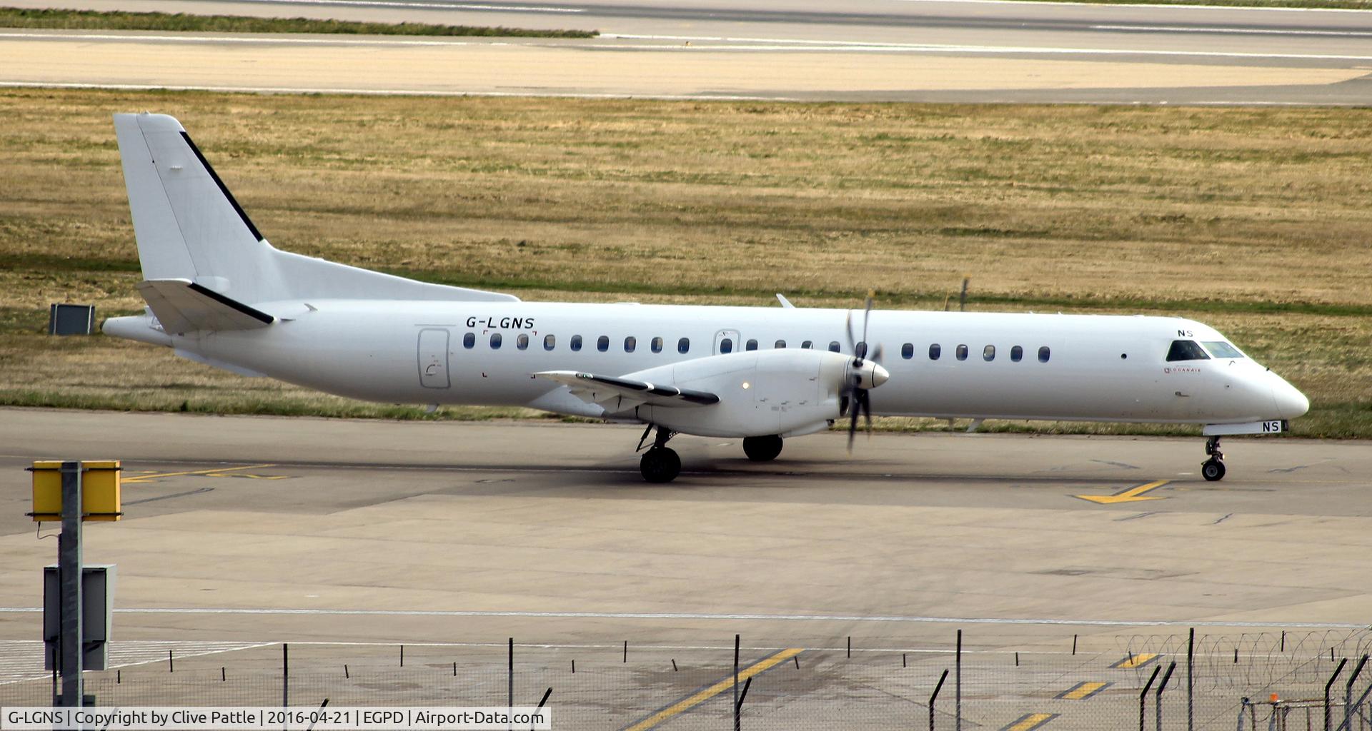 G-LGNS, 1996 Saab 2000 C/N 2000-041, at Aberdeen EGPD/ABZ