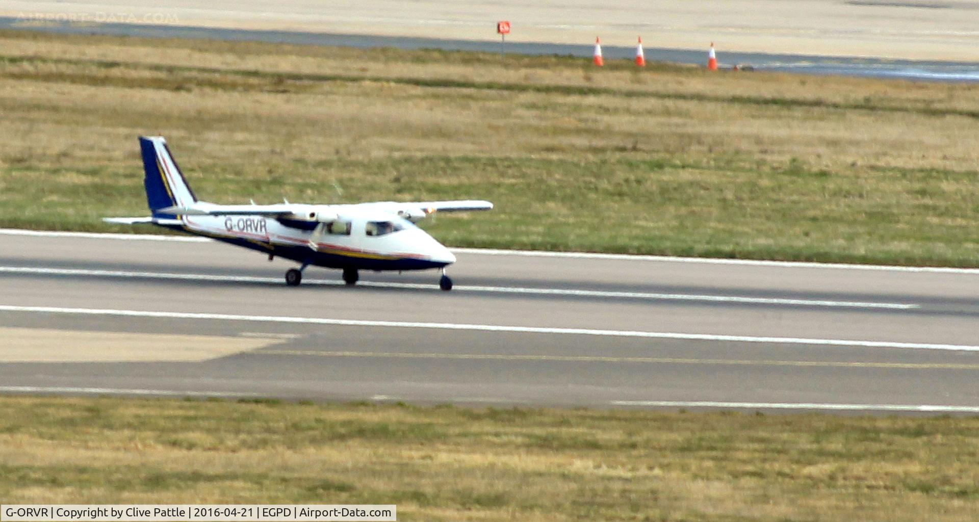 G-ORVR, 1977 Partenavia P-68B Victor C/N 115, at Aberdeen EGPD/ABZ