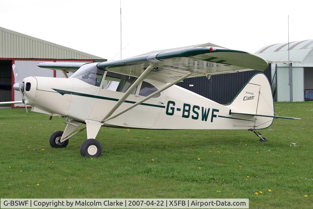G-BSWF, 1949 Piper PA-16 Clipper C/N 16-475, Piper PA-16 Clipper, Fishburn Airfield, April 2007.