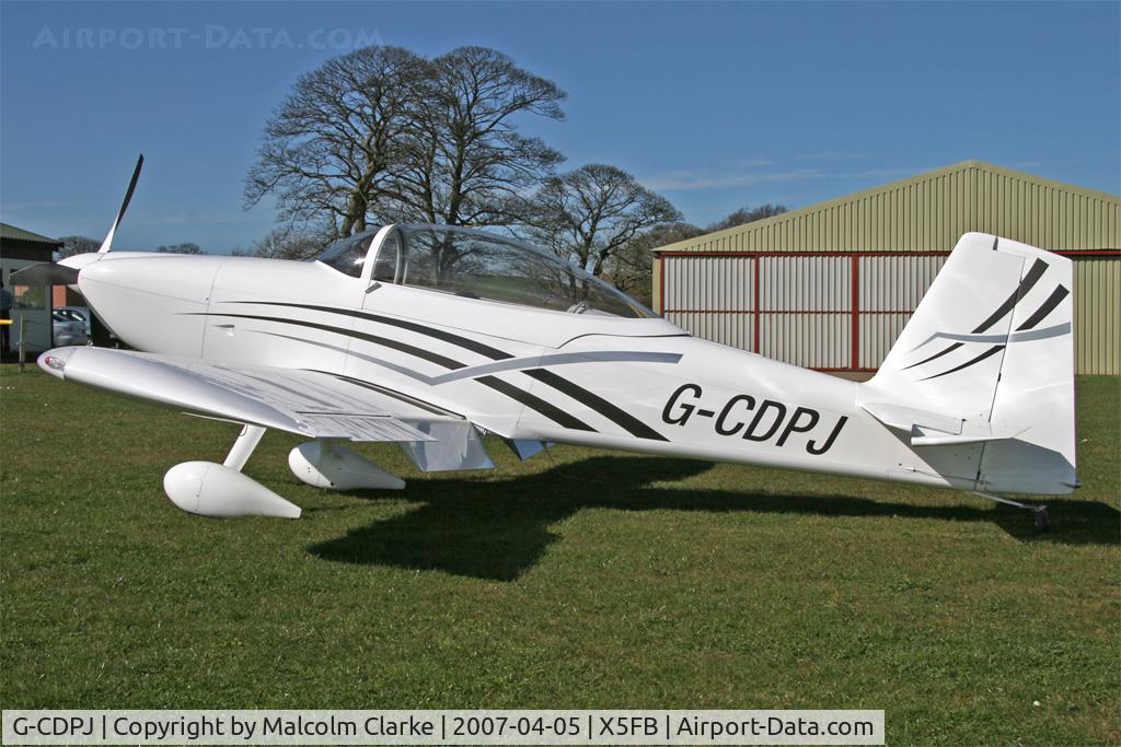 G-CDPJ, 2006 Vans RV-8 C/N PFA 303-13295, Vans RV-8, built and flown at Fishburn Airfield, April 2007.