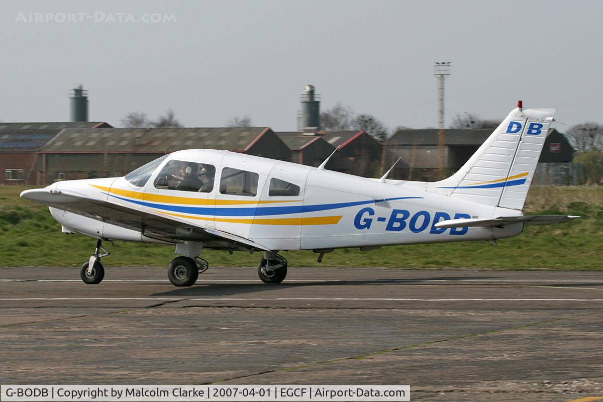 G-BODB, 1988 Piper PA-28-161 Cherokee Warrior II C/N 2816042, Piper PA-28-161 Warrior II at Sandtoft Airfield, April 2007.