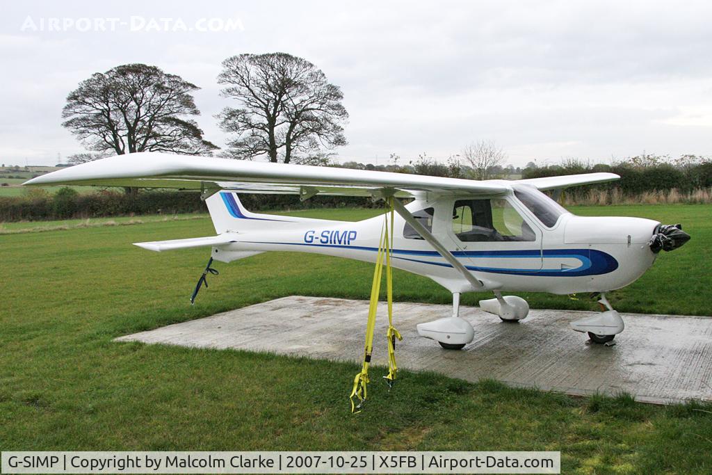 G-SIMP, 2002 Jabiru UL450 C/N PFA 274B-13794, Jabiru UL450 outside her hangar at Fishburn Airfield, October 2007.