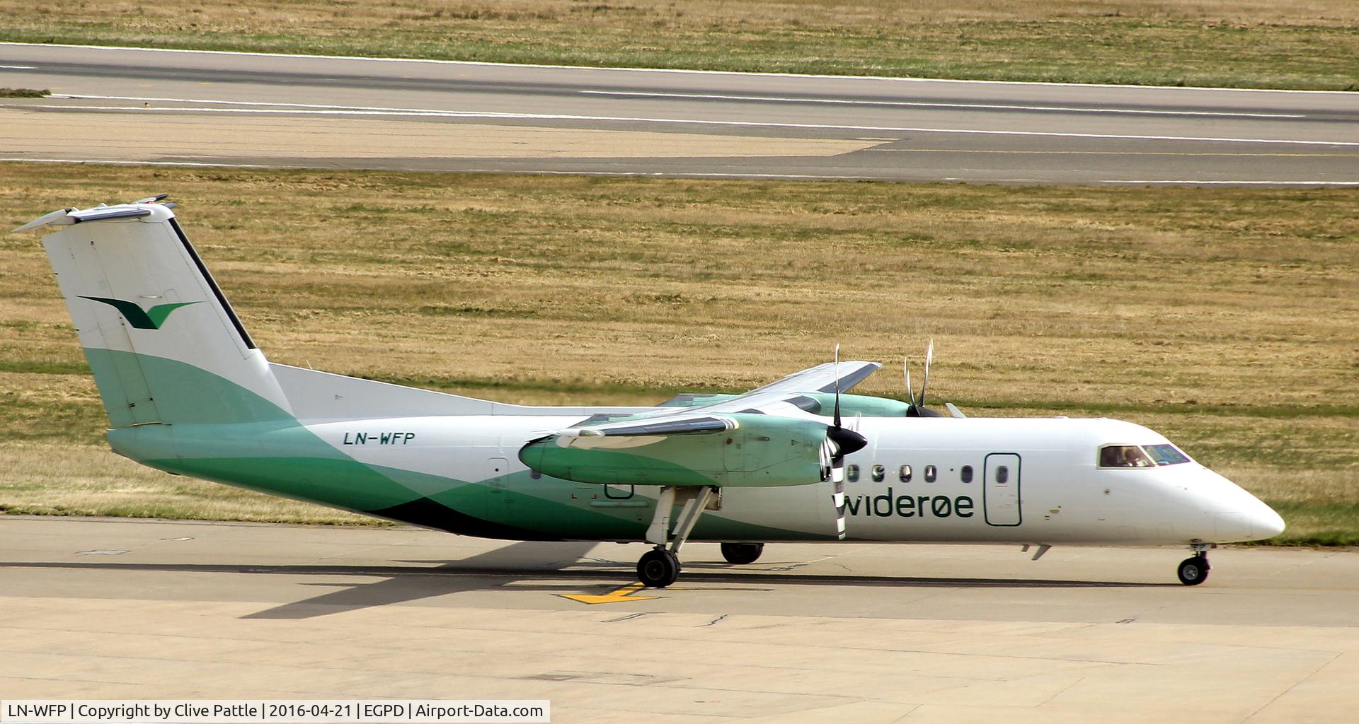 LN-WFP, 1998 De Havilland Canada DHC-8-311Q Dash 8 C/N 495, at Aberdeen EGPD