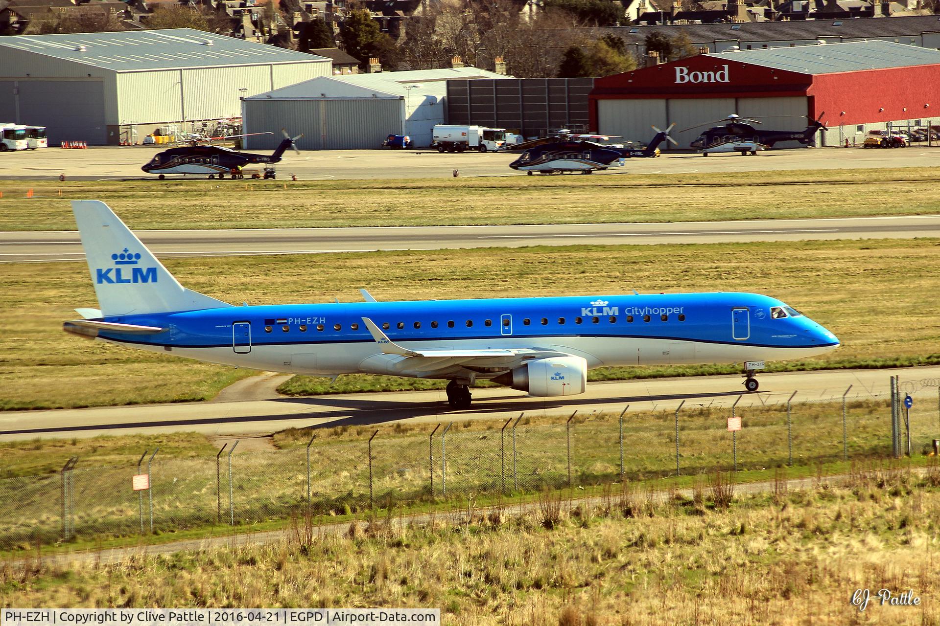 PH-EZH, 2009 Embraer 190LR (ERJ-190-100LR) C/N 19000319, At Aberdeen EGPD