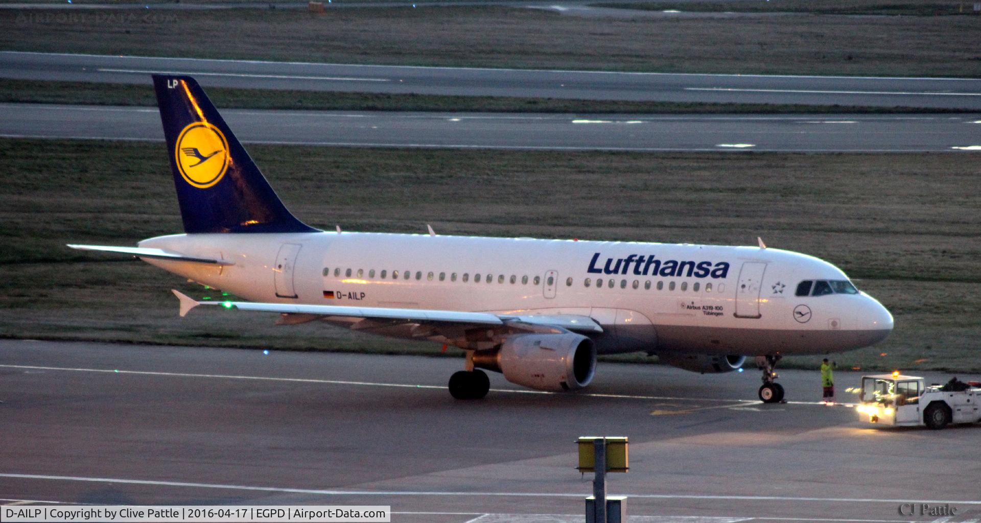 D-AILP, 1997 Airbus A319-114 C/N 717, At Aberdeen EGPD