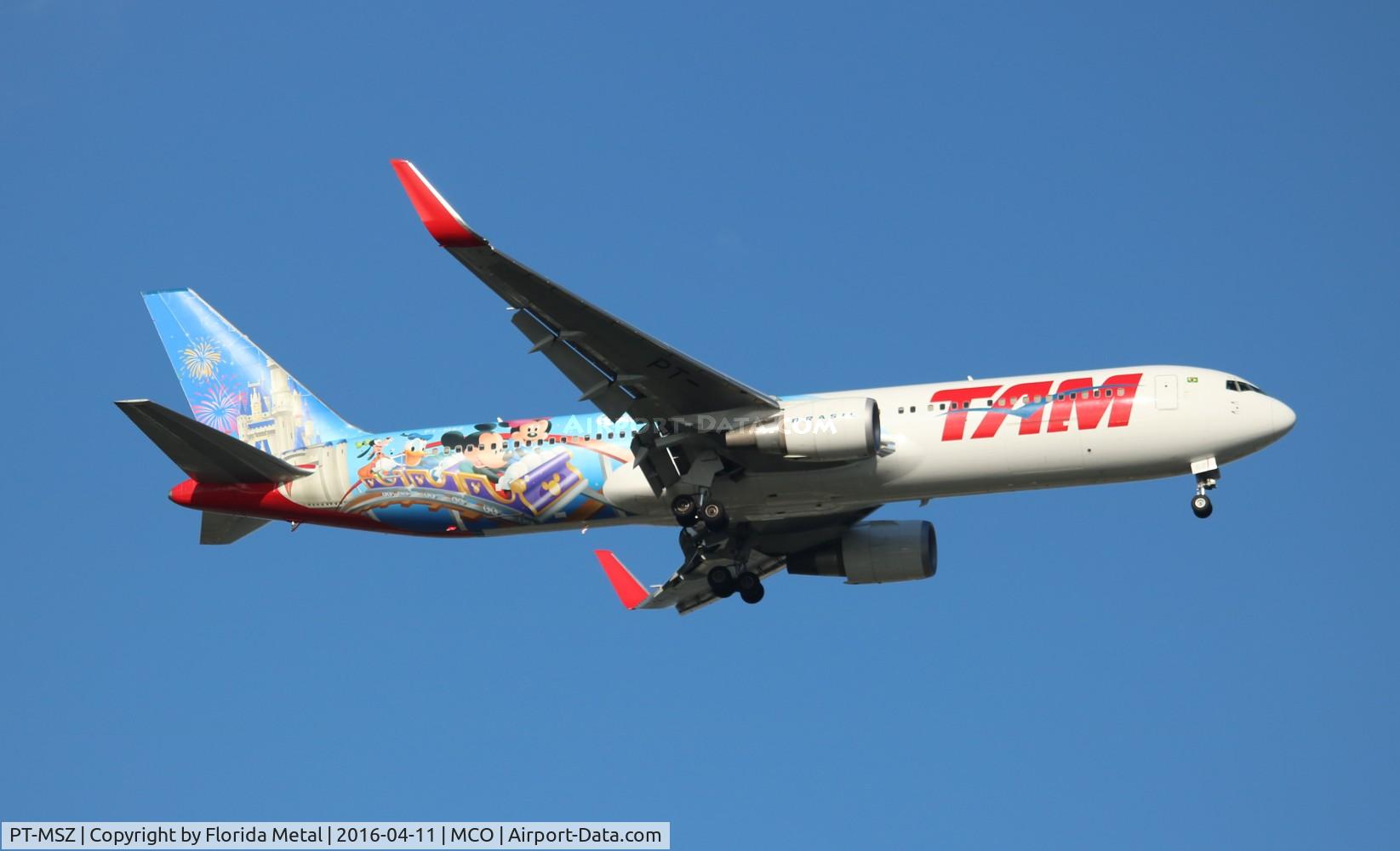 PT-MSZ, 2013 Boeing 767-316/ER C/N 41994, TAM Disney 767-300