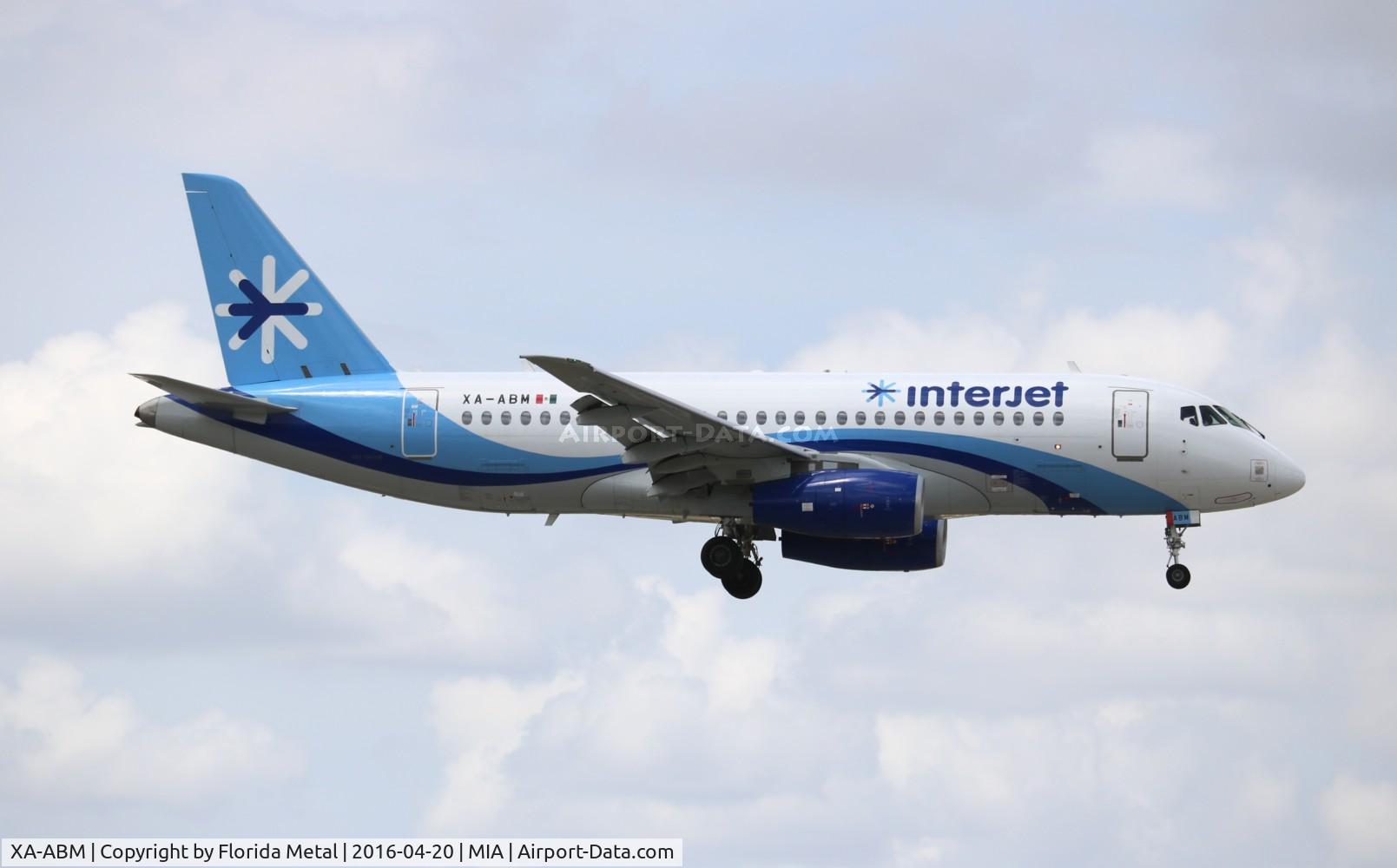 XA-ABM, 2013 Sukhoi Superjet 100-95B C/N 95036, Interjet Superjet 100