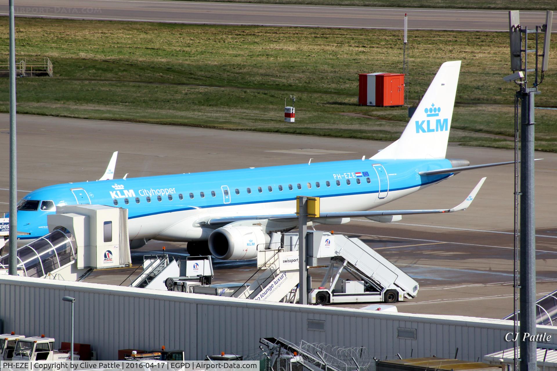 PH-EZE, 2009 Embraer 190LR (ERJ-190-100LR) C/N 19000288, At Aberdeen EGPD