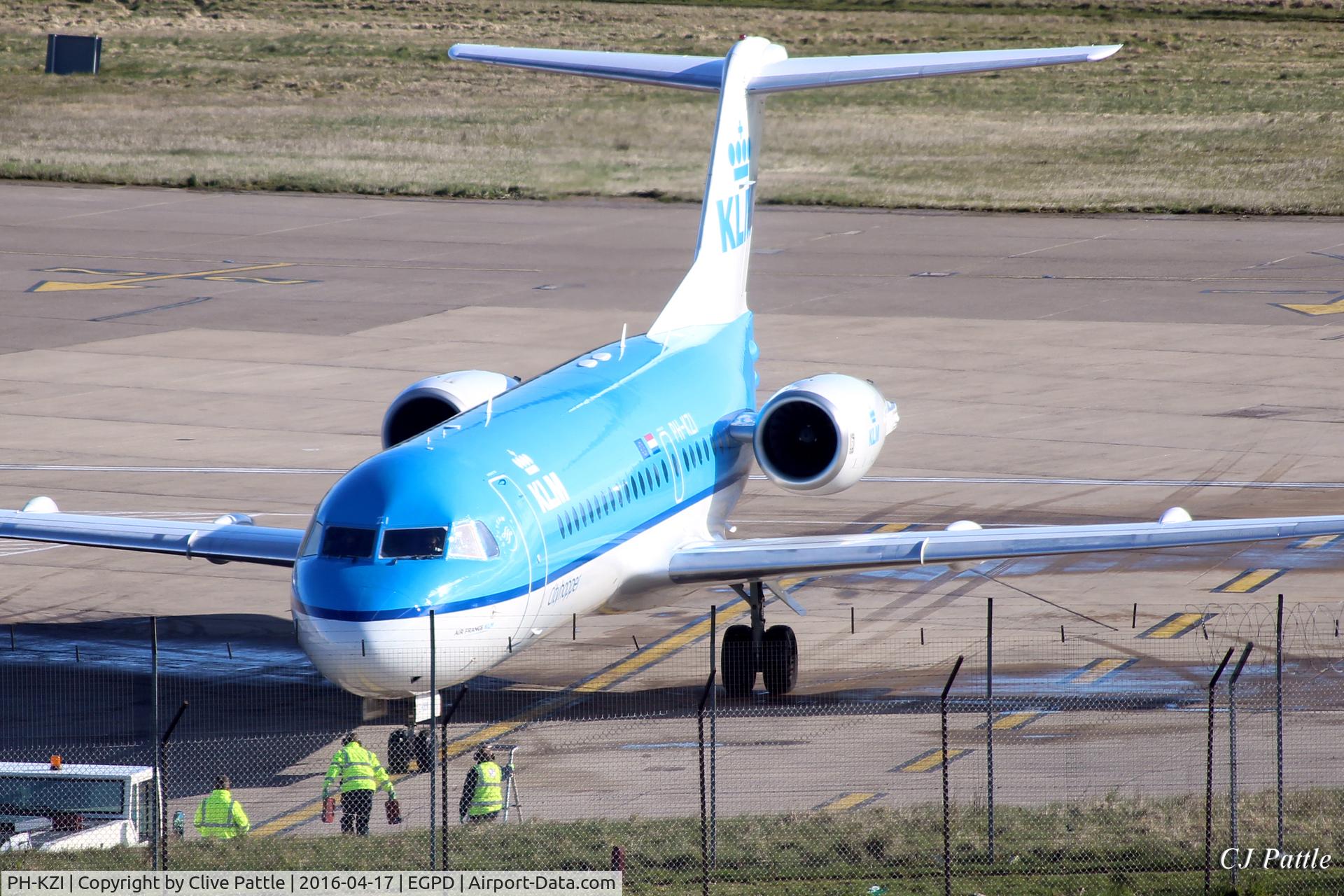 PH-KZI, 1997 Fokker 70 (F-28-0070) C/N 11579, At Aberdeen EGPD