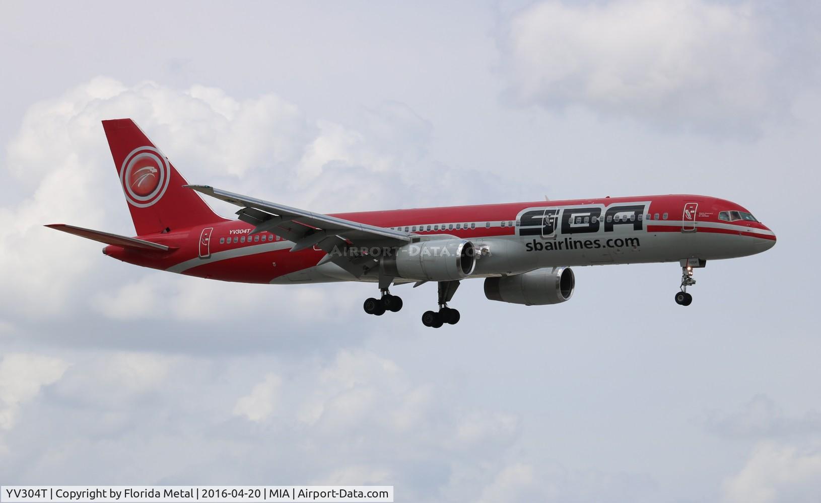 YV304T, Boeing 757-21B C/N 24714, Santa Barbara