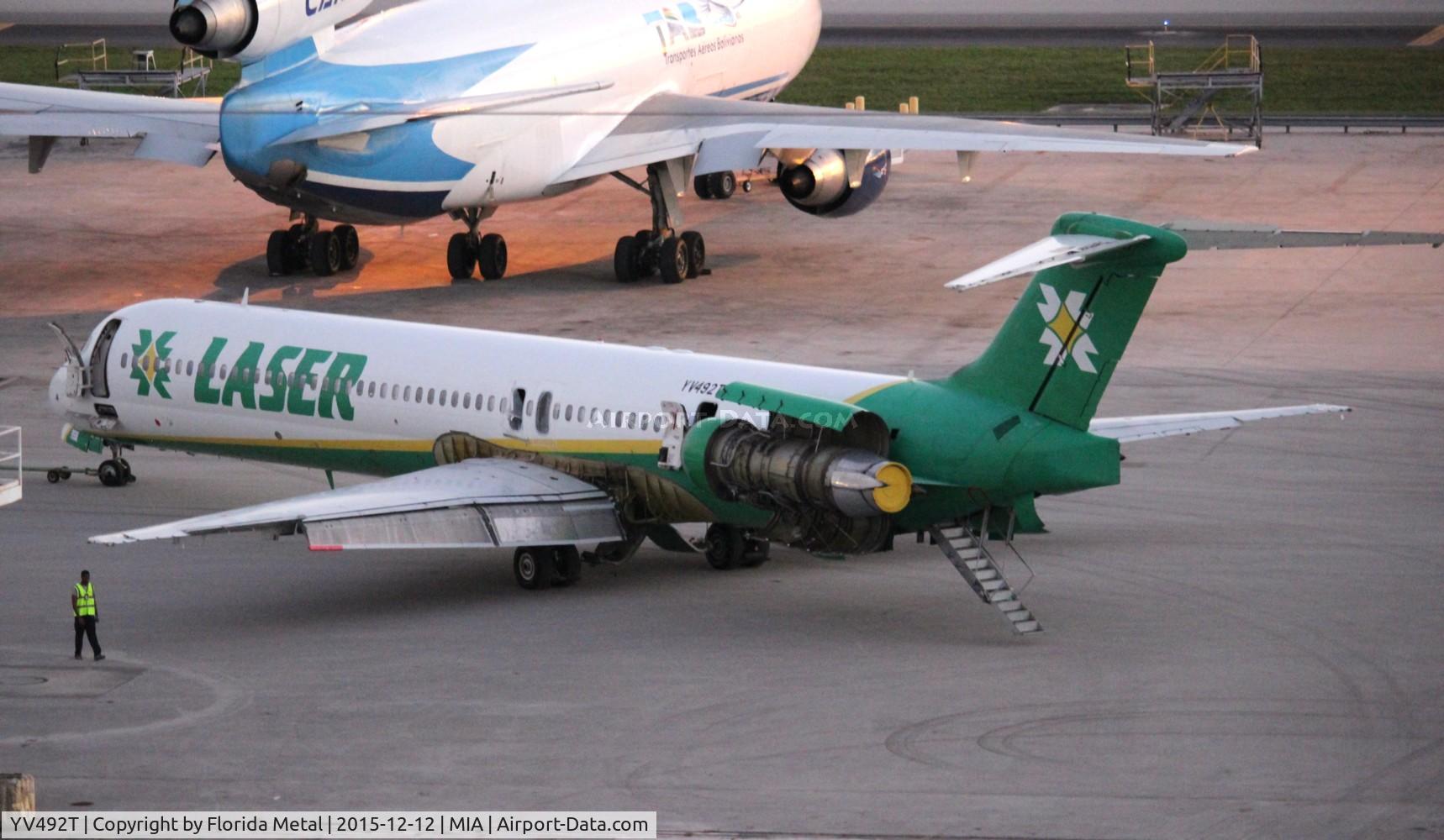 YV492T, 1994 McDonnell Douglas MD-81 (DC-9-81) C/N 53301, Laser Venezuela