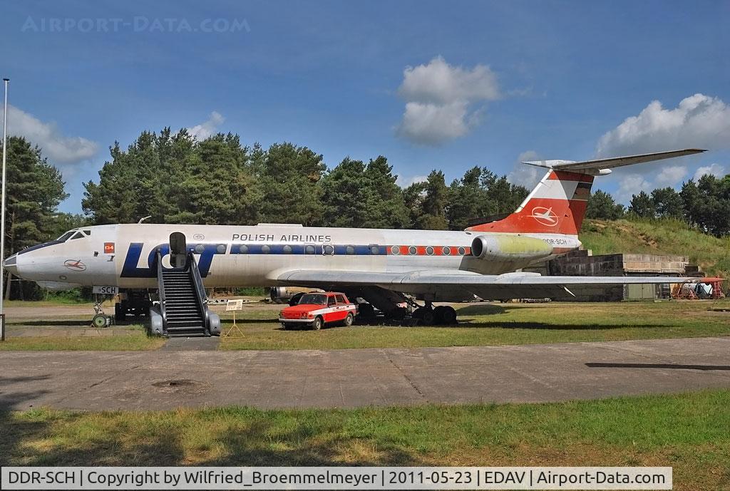 DDR-SCH, Tupolev Tu-134 C/N 9350906, Displayed at Finow Air Museum.