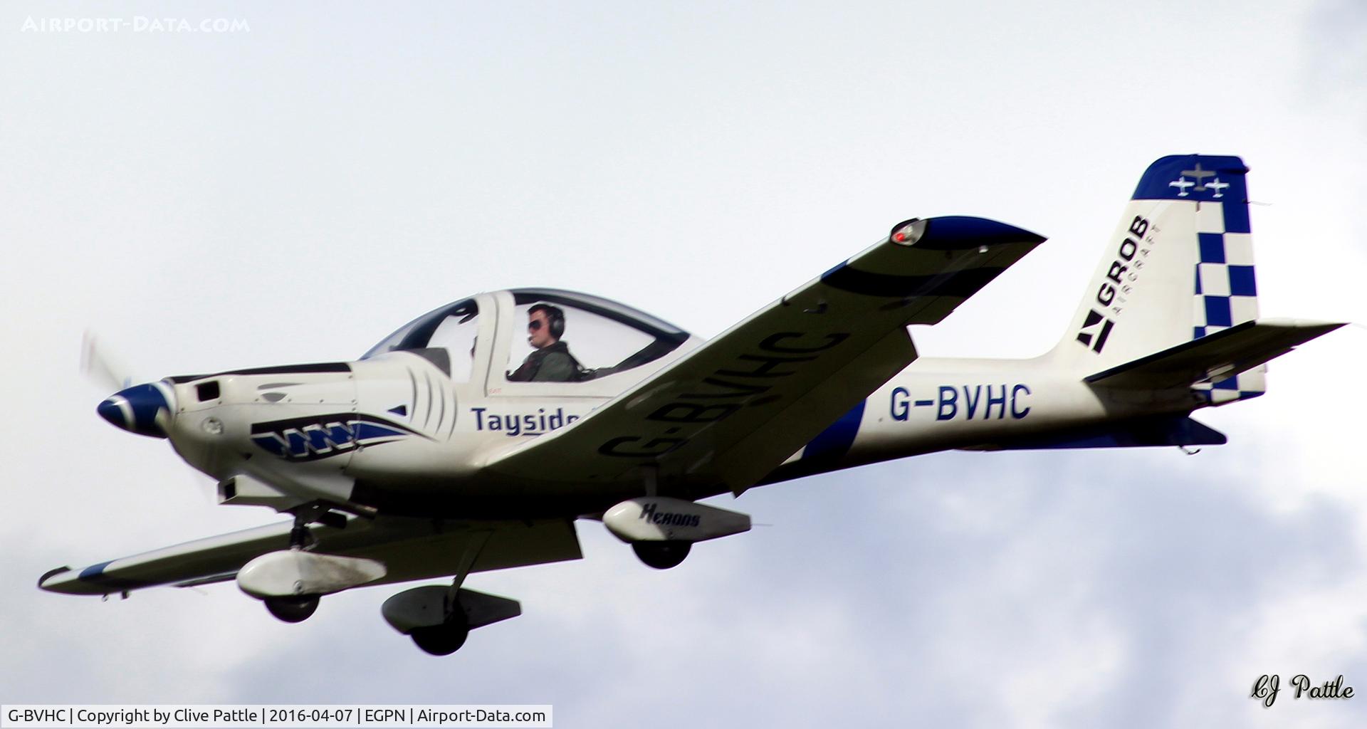G-BVHC, 1994 Grob G-115D-2 C/N 82005, Landing at Dundee Riverside EGPN/DND