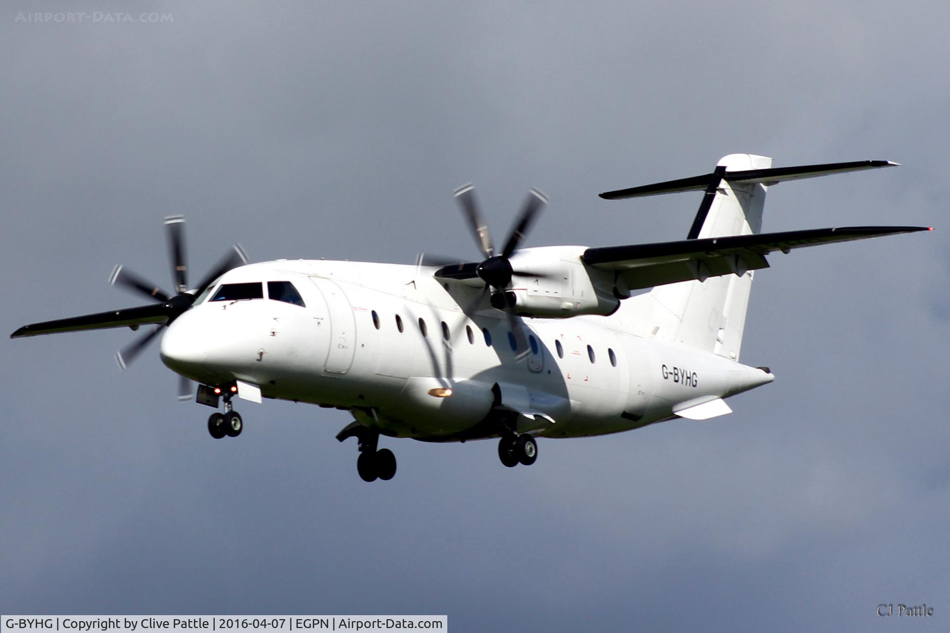 G-BYHG, 1998 Dornier 328-100 C/N 3098, On finals to Dundee Riverside EGPN/DND