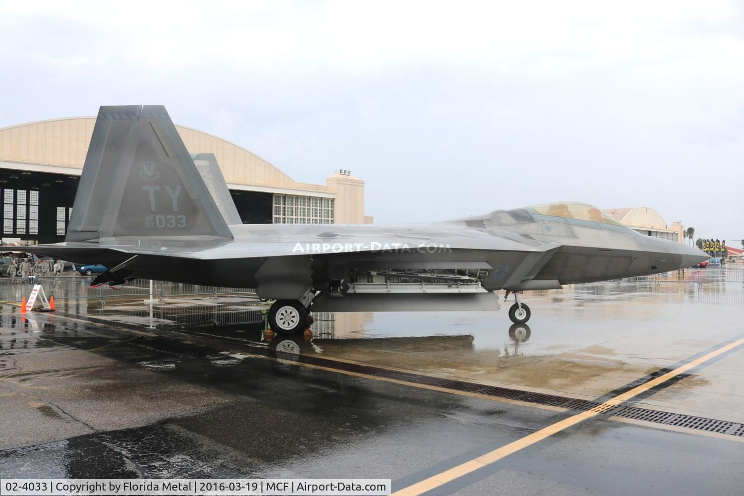 02-4033, 2002 Lockheed Martin F-22A Raptor C/N 645-4033, F-22A Raptor
