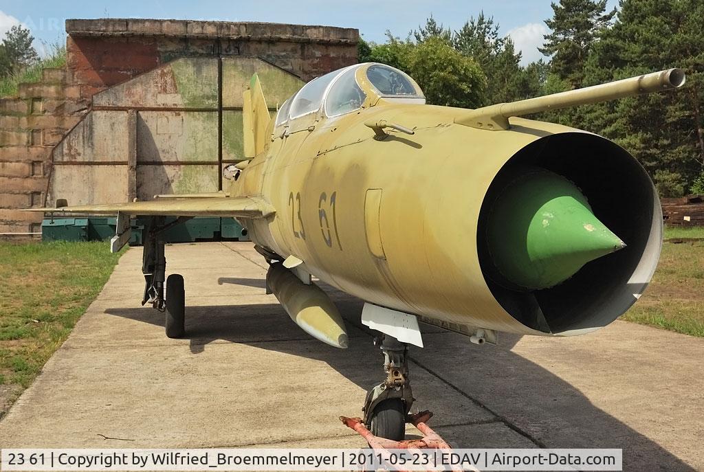 23 61, 1974 Mikoyan-Gurevich MiG-21UM C/N 516915006, Preserved at Finow Air Museum
