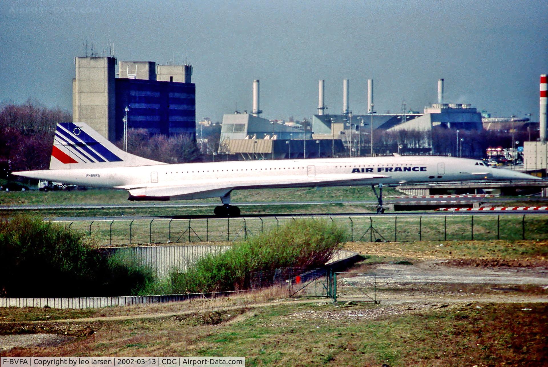 F-BVFA, 1976 Aerospatiale-BAC Concorde 101 C/N 5, Paris CDG 11.3.02