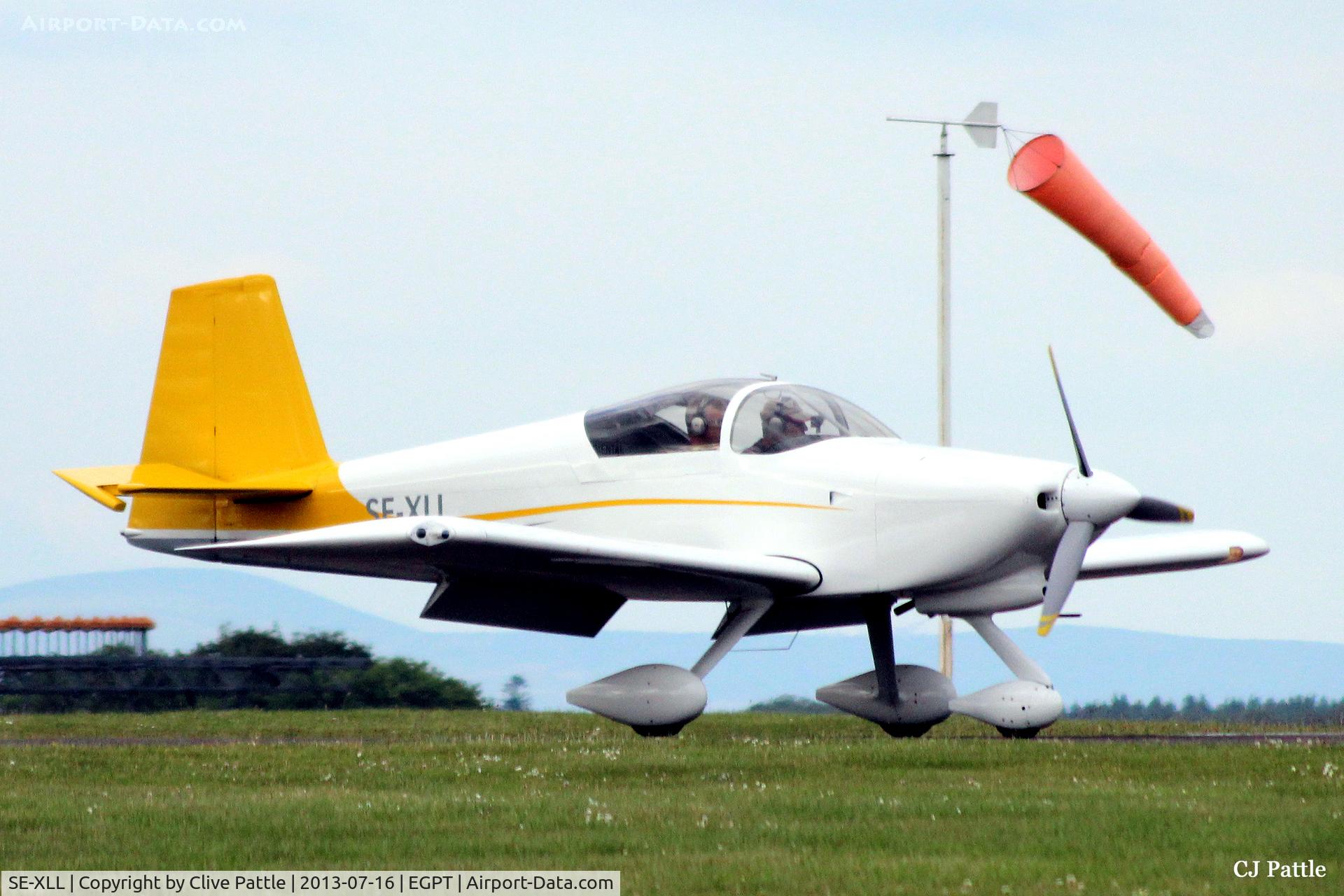 SE-XLL, 2007 Vans RV- 7A C/N 70341-1126, Visiting Perth EGPT