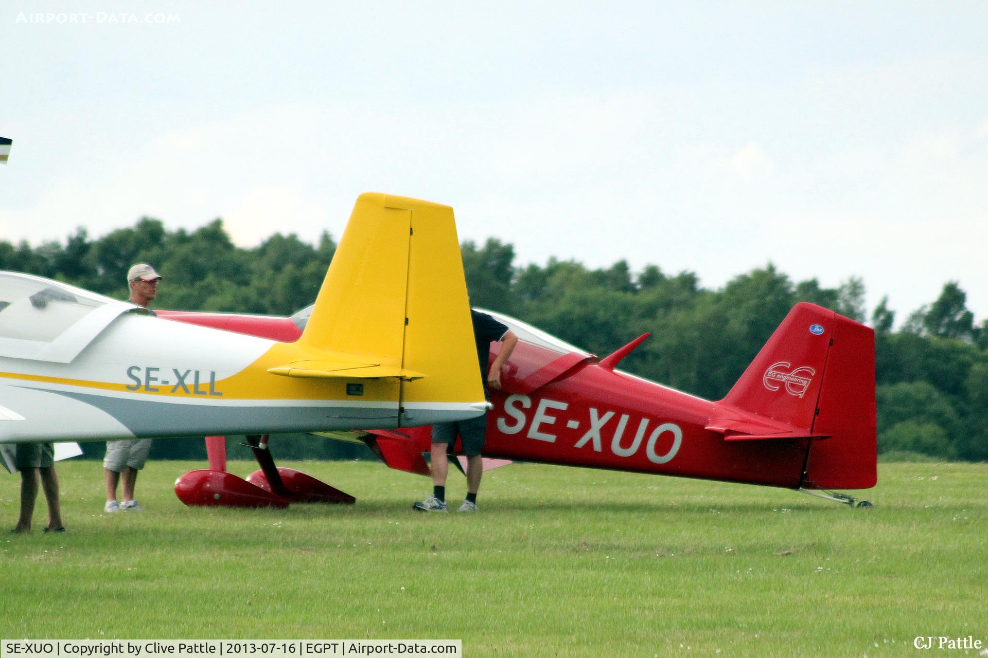 SE-XUO, 2008 Vans RV-6A C/N 24035, Visiting Perth EGPT - obscured view