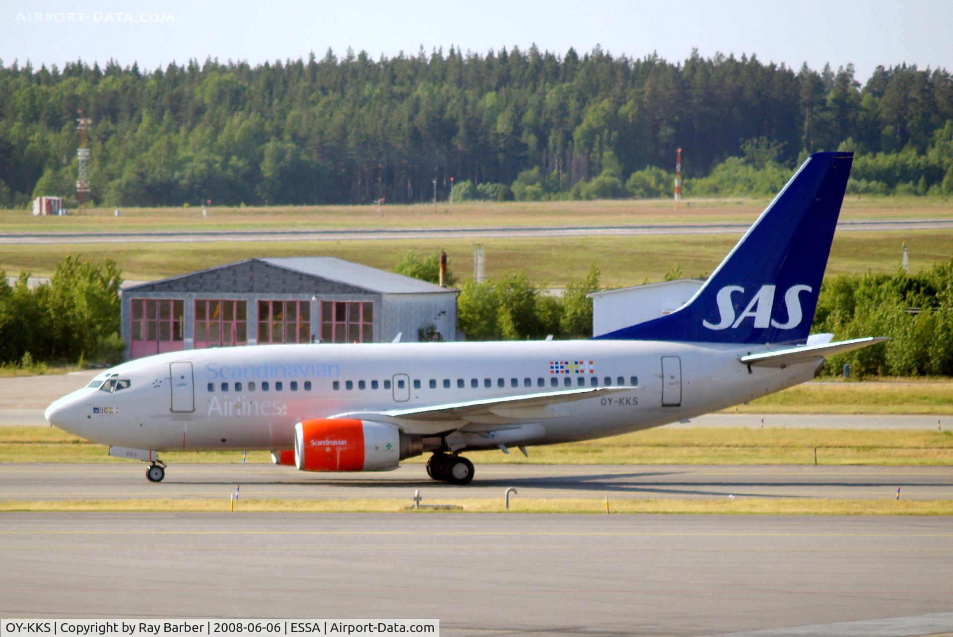 OY-KKS, 2000 Boeing 737-683 C/N 28322, Boeing 737-683 [28322] (SAS Scandinavian Airlines) Stockholm-Arlanda~SE 06/06/2008