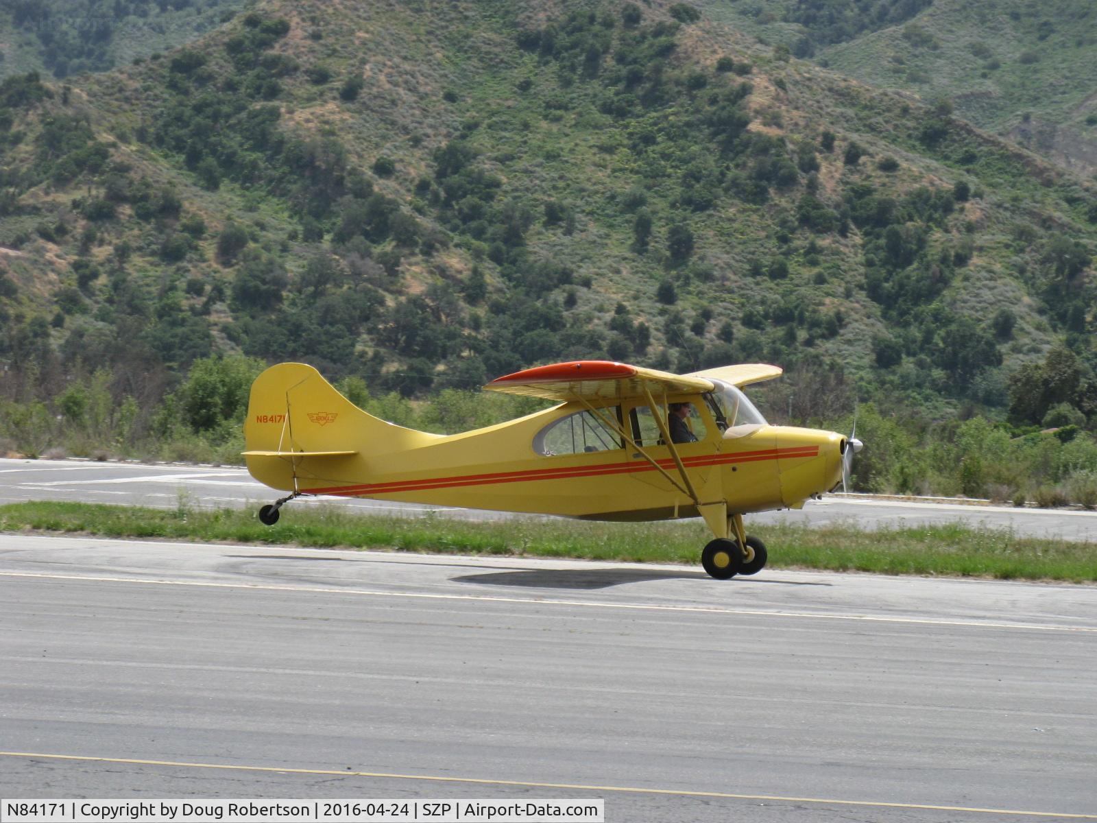 N84171, 1946 Aeronca 7AC Champion C/N 7AC-2859, 1946 Aeronca 7AC CHAMPION, Continental A&C65 65 Hp, another touch & go Rwy 22