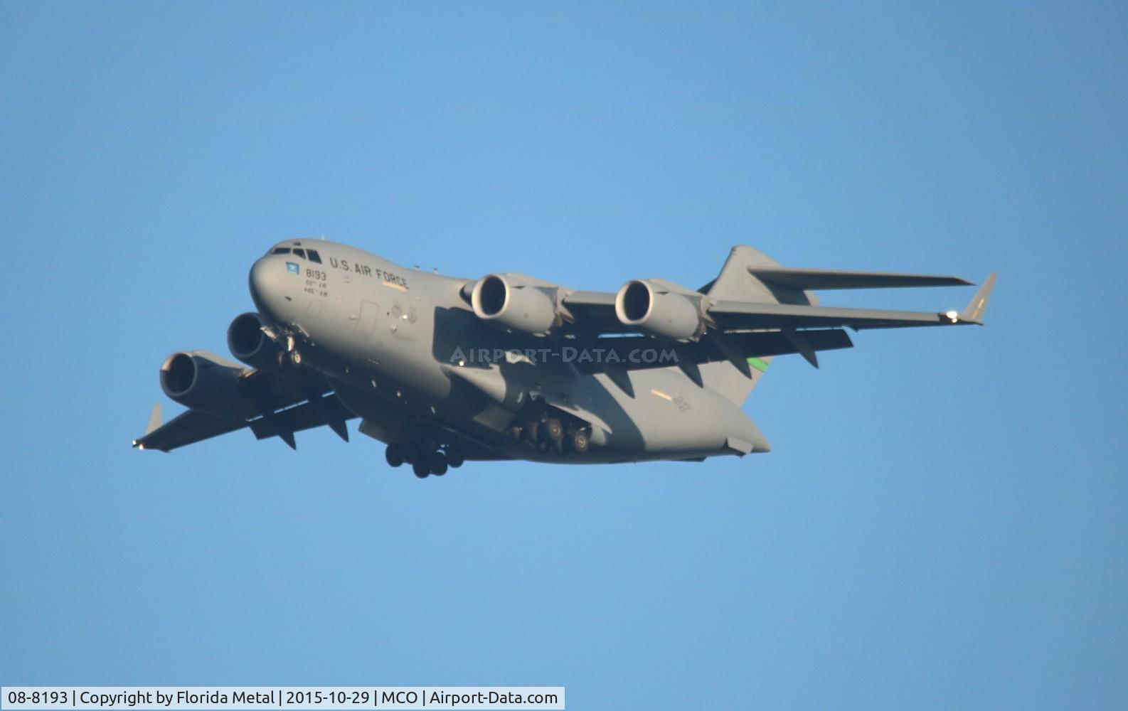 08-8193, 2008 Boeing C-17A Globemaster III C/N P-193/F215, C-17A Globemaster III