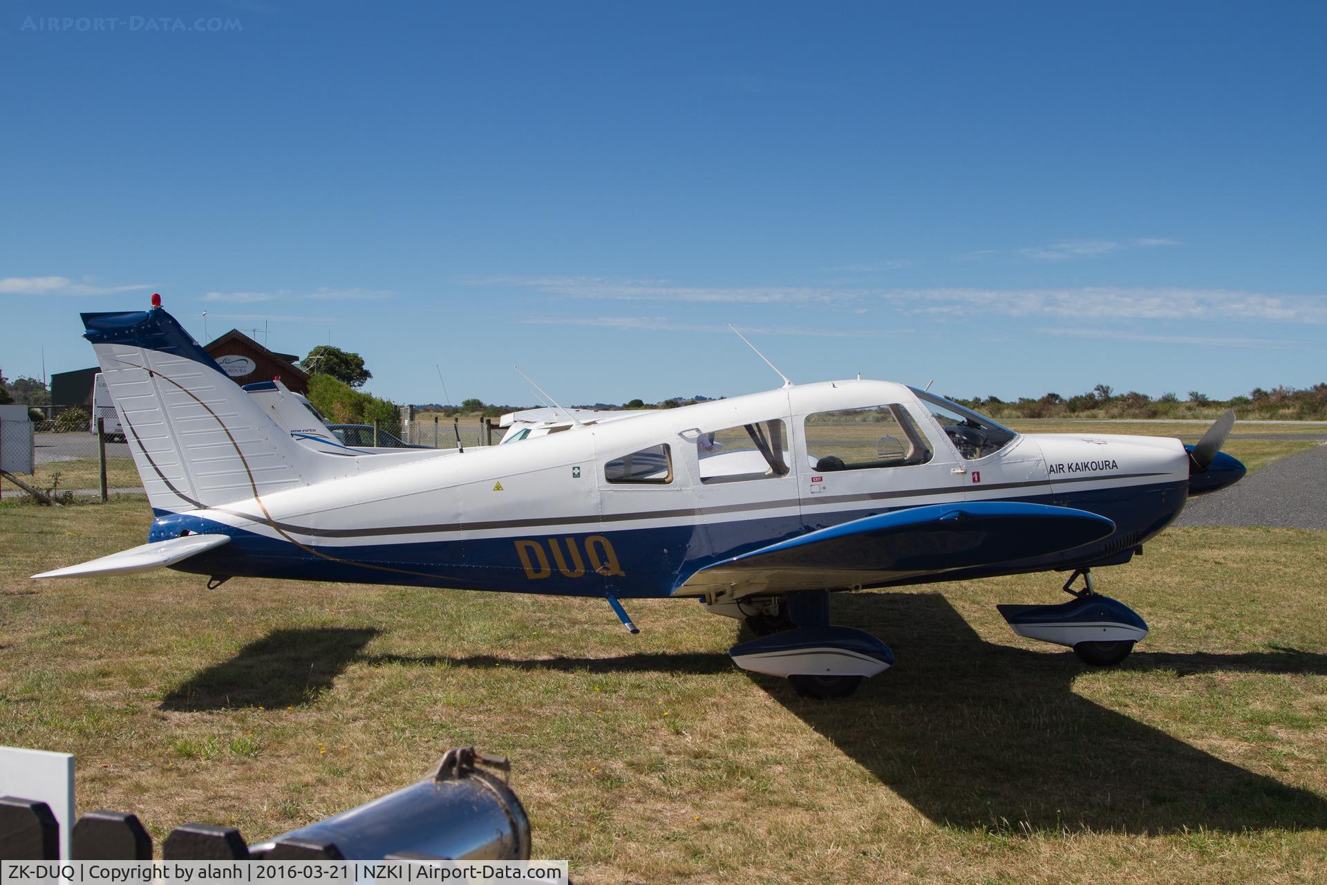 ZK-DUQ, Piper PA-28-180 Cherokee C/N 28-7405257, Between whale watching flights