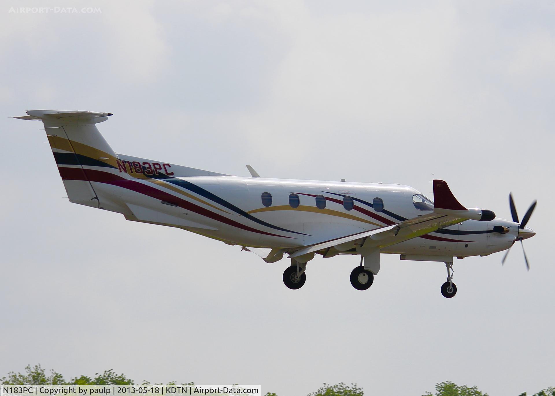 N183PC, 1997 Pilatus PC-12/45 C/N 183, At Downtown Shreveport.