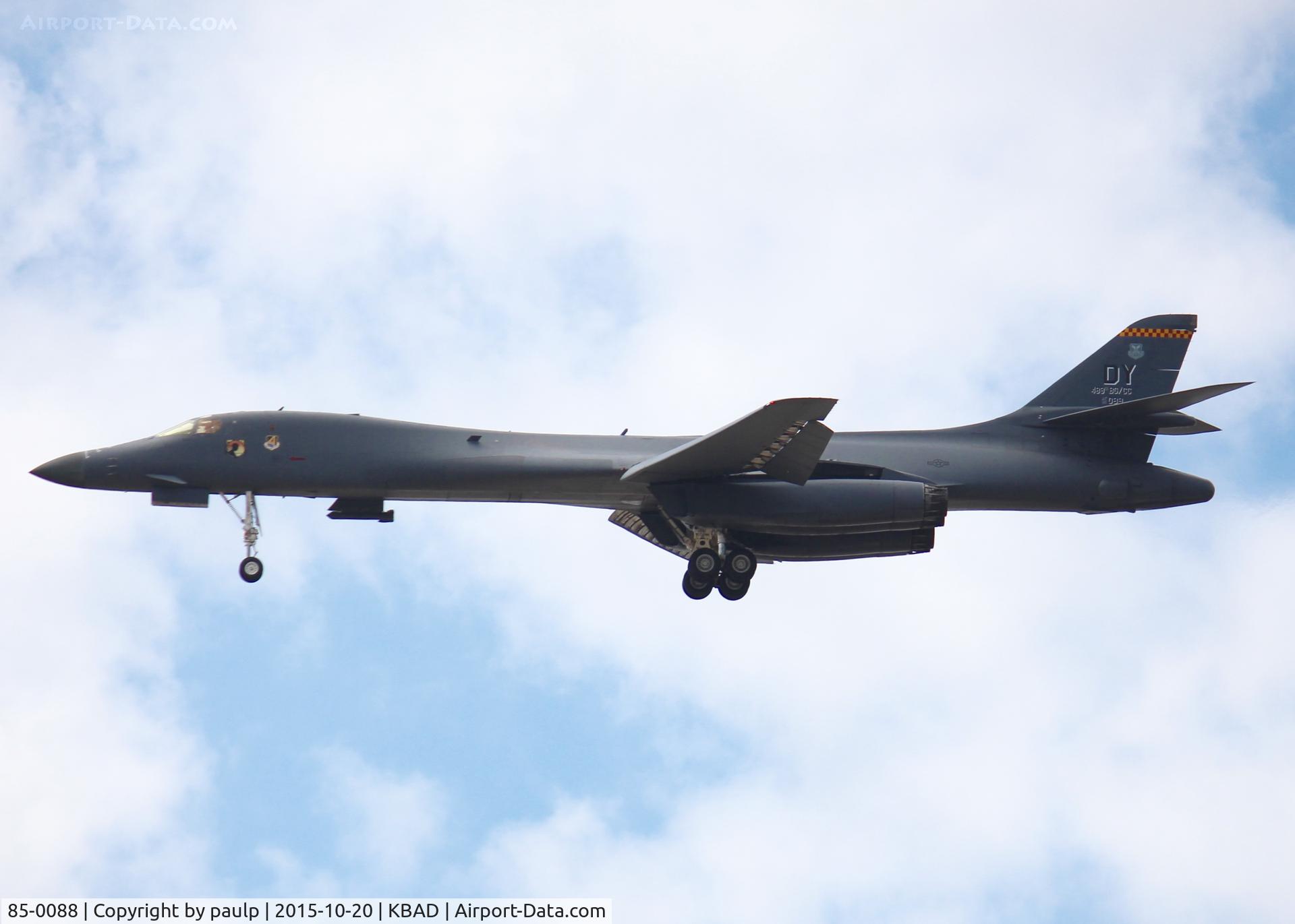 85-0088, 1985 Rockwell B-1B Lancer C/N 48, At Barksdale Air Force Base.