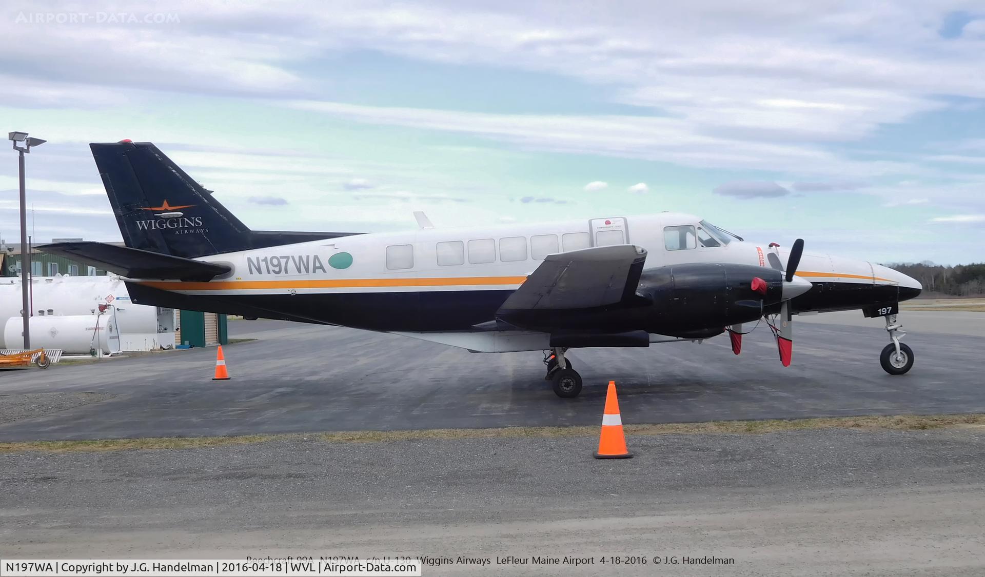 N197WA, 1970 Beech 99A C/N U-130, At Waterville