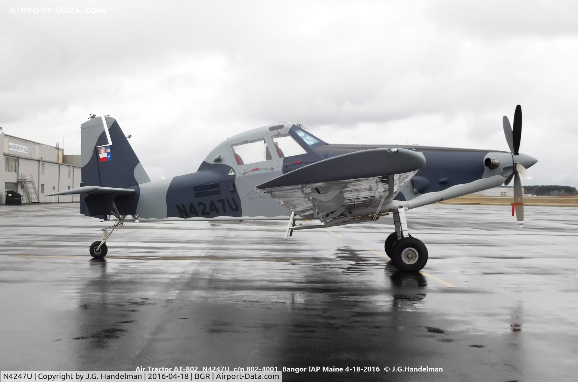 N4247U, Air Tractor AT-802 C/N 802-4001, At Bangor IAP