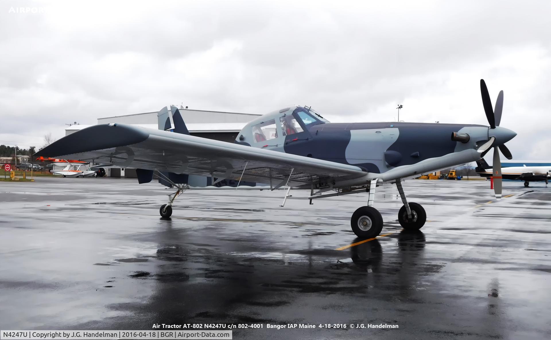 N4247U, Air Tractor AT-802 C/N 802-4001, At Bangor IAP ME