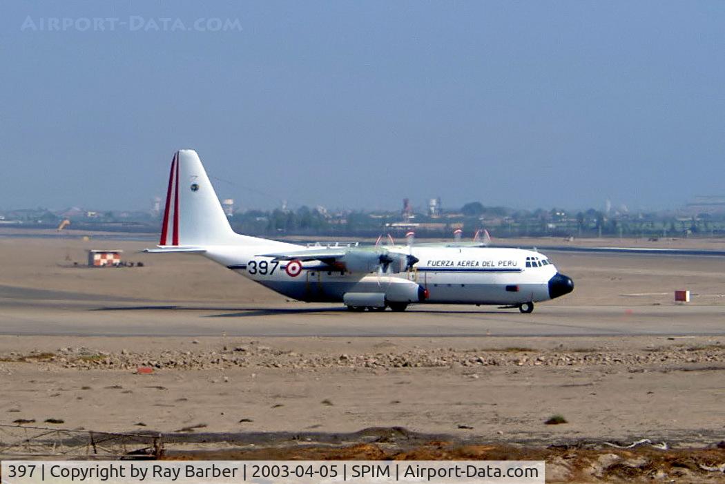 397, Lockheed 382E C/N 4850, Lockheed L.100-20 Hercules [4850] (Peruvian Air Force) Lima-Jorge Chavez Int'l~OB 04/04/2003