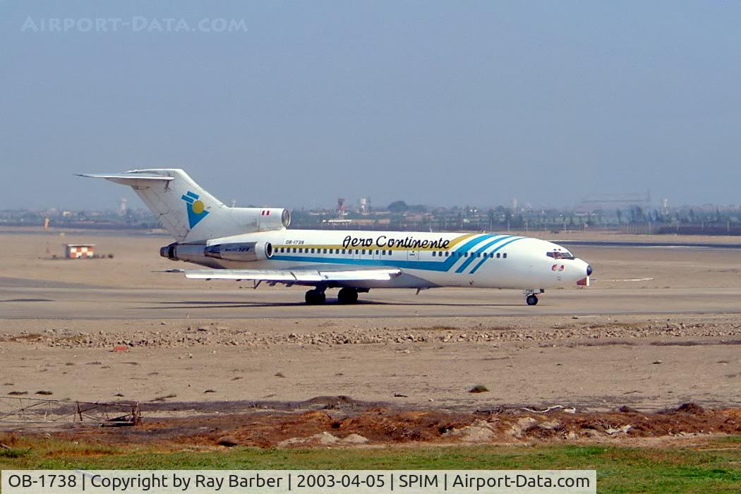 OB-1738, Boeing 727-23 C/N 19432, Boeing 727-23 [19432] (Aero Continente) Lima-Jorge Chavez Int'l~OB 05/04/2003
