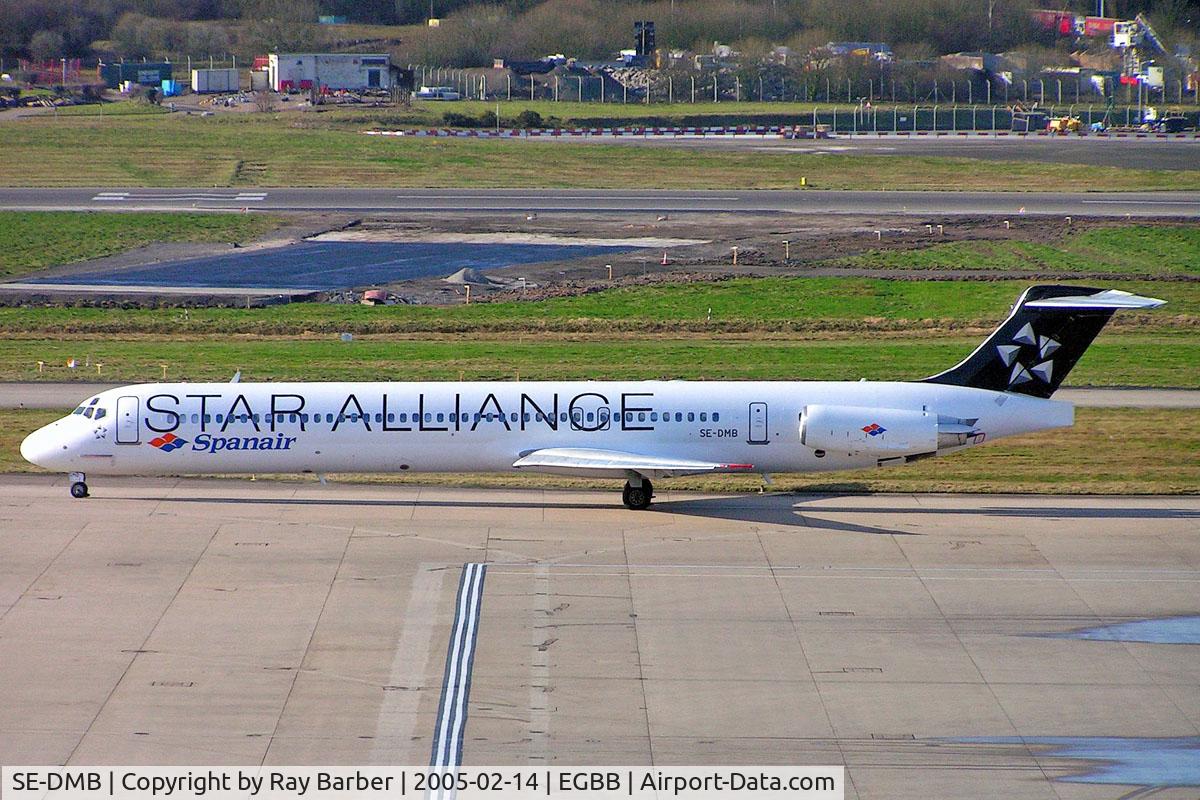 SE-DMB, 1991 McDonnell Douglas MD-81 (DC-9-81) C/N 53314, McDonnell Douglas DC-9-81 [53314] (SAS Scandinavian Airlines/Spanair) Birmingham Int'l~G 14/02/2005