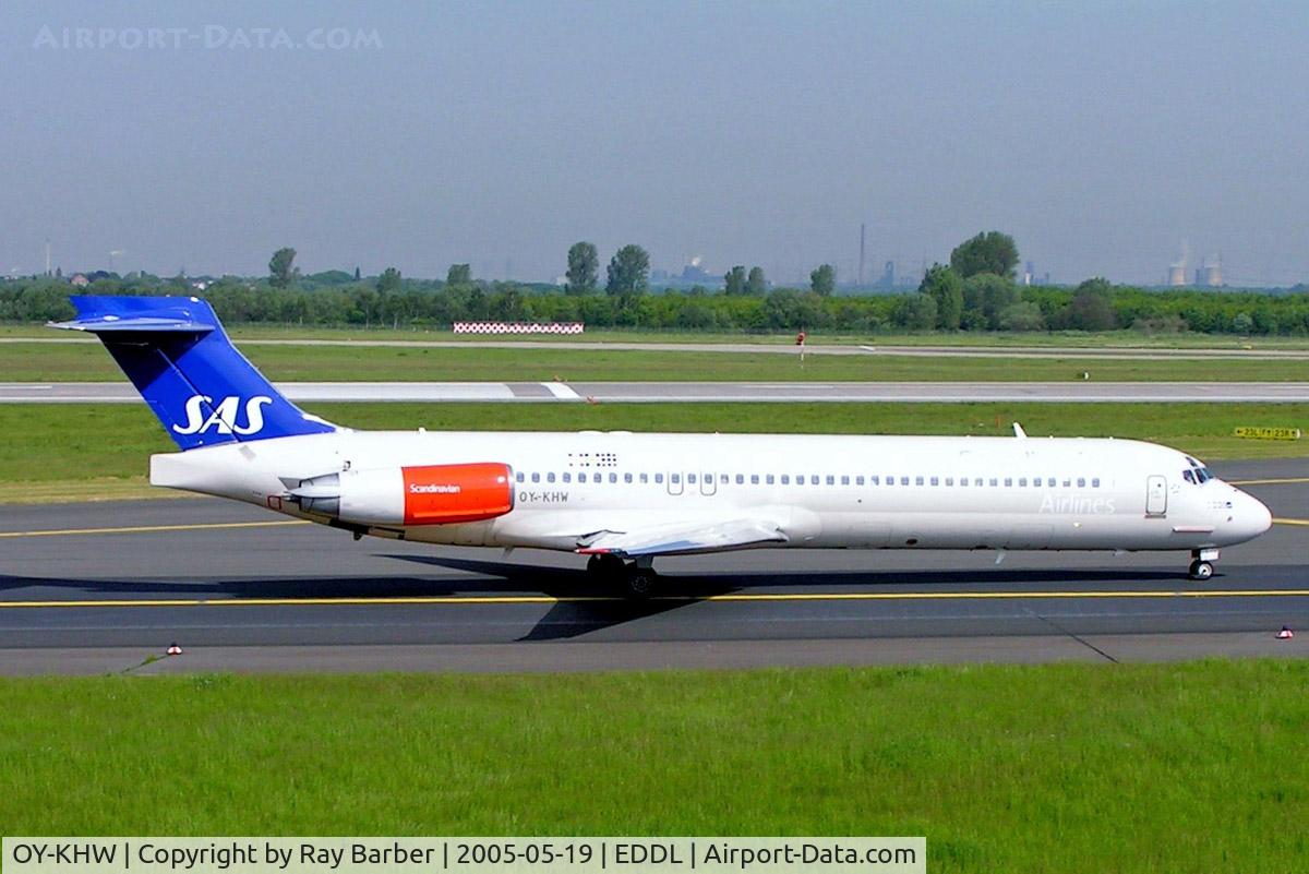 OY-KHW, 1992 McDonnell Douglas MD-87 (DC-9-87) C/N 53348, McDonnell Douglas DC-9-87 [53348] (SAS Scandinavian Airlines) Dusseldorf~D 19/05/2005