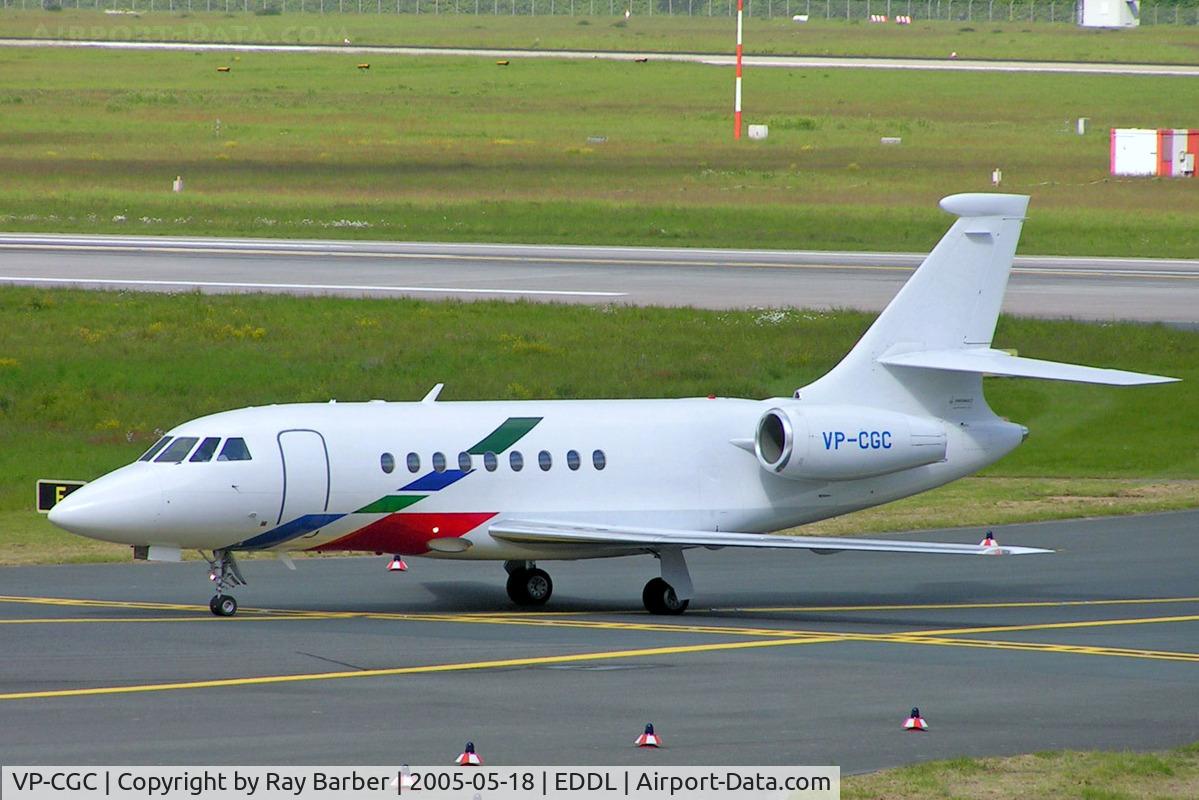 VP-CGC, 2000 Dassault Falcon 2000 C/N 107, Dassault Falcon 2000 [107] (Volkswagen Air Service) Dusseldorf~D 18/05/2005