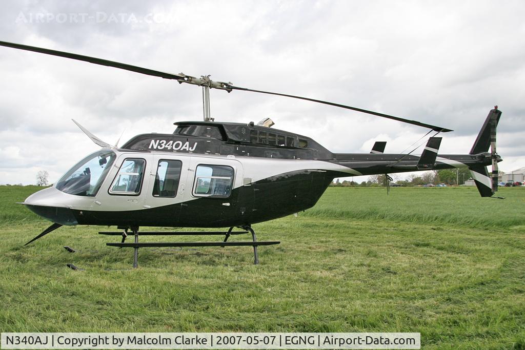 N340AJ, 1995 Bell 206L-4 LongRanger IV LongRanger C/N 52132, Bell 206-L4 at Bagby Airfield's May Fly-In in 2007.