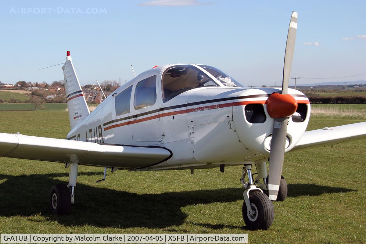 G-ATUB, 1966 Piper PA-28-140 Cherokee C/N 28-21971, Piper PA-28-140 Cherokee, Fishburn Airfield, April 2007.