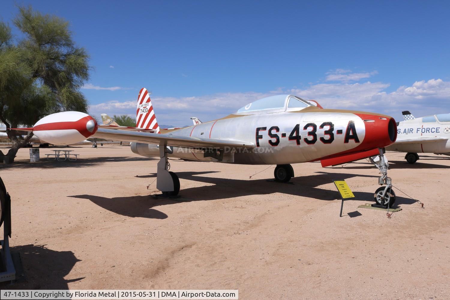 47-1433, 1947 Republic F-84C-2-RE Thunderjet C/N Not found 47-1433, F-84C Thunderjet