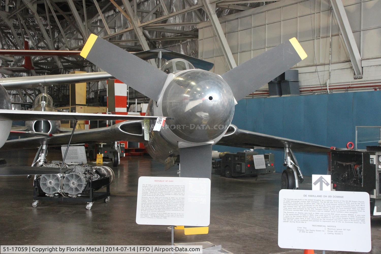51-17059, 1955 Republic XF-84H Thunderstreak C/N 369, XF-84H