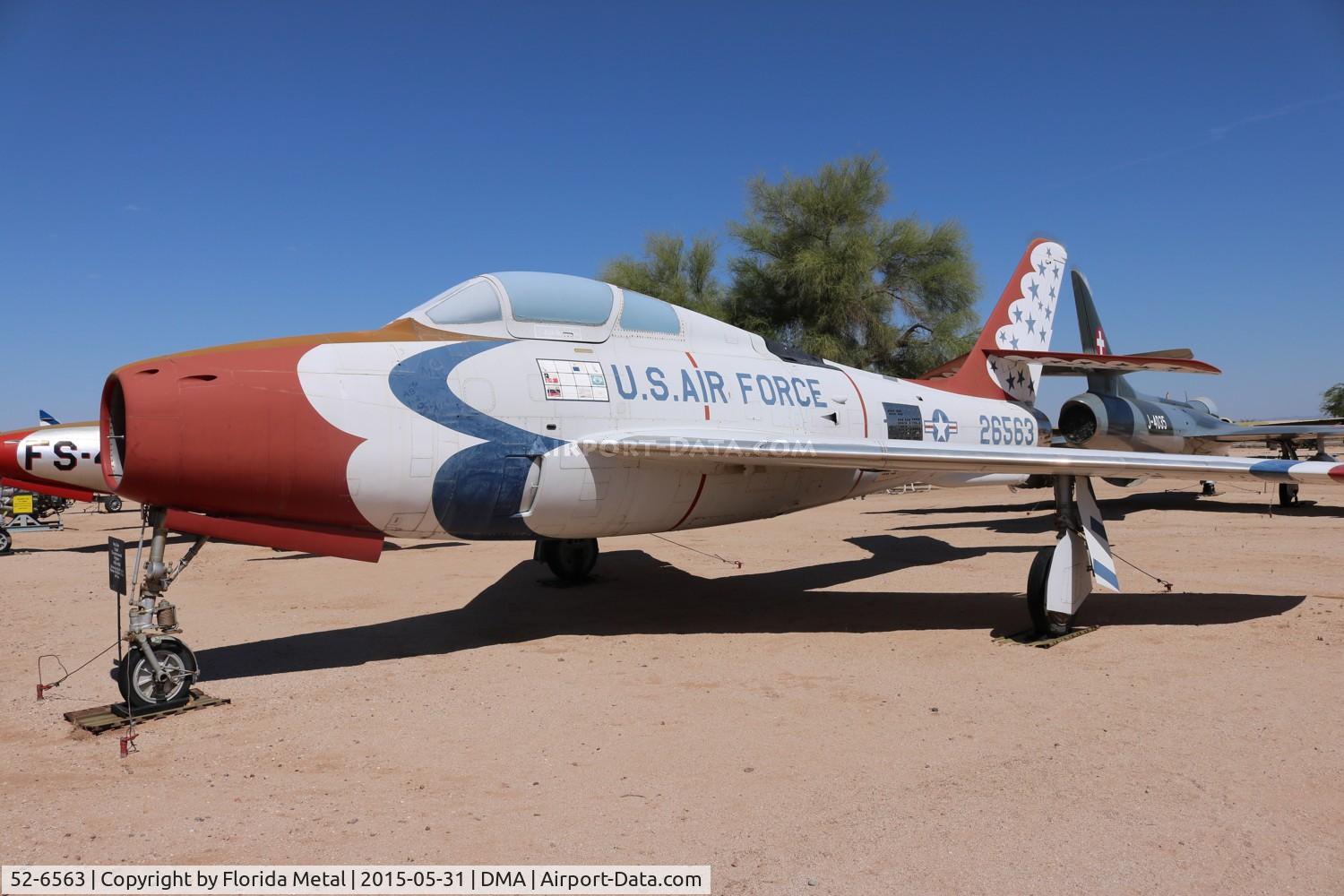 52-6563, Republic F-84F Thunderstreak C/N Not found 52-6563, F-84F