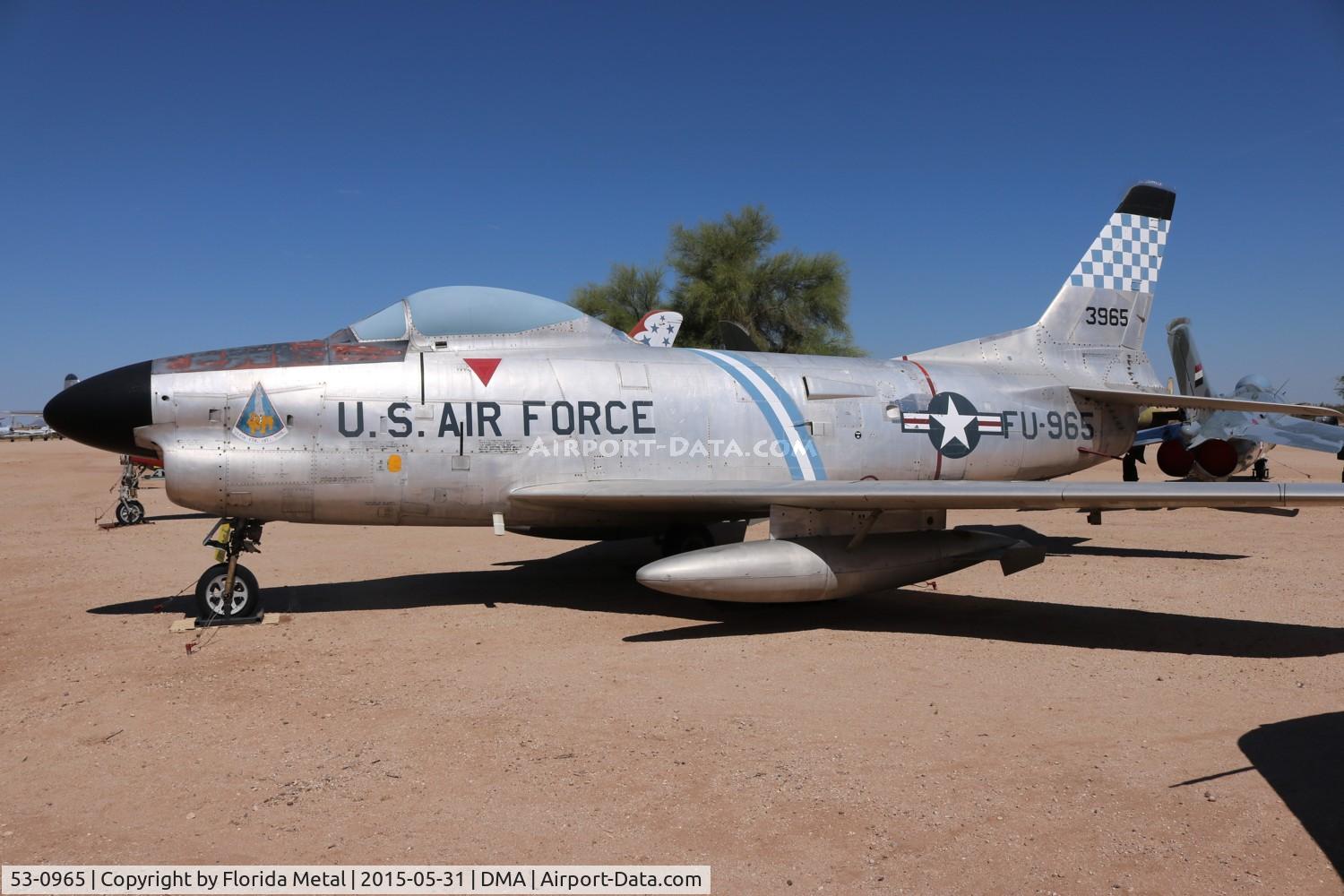 53-0965, 1953 North American F-86L Sabre C/N 201-409, F-86L Sabre