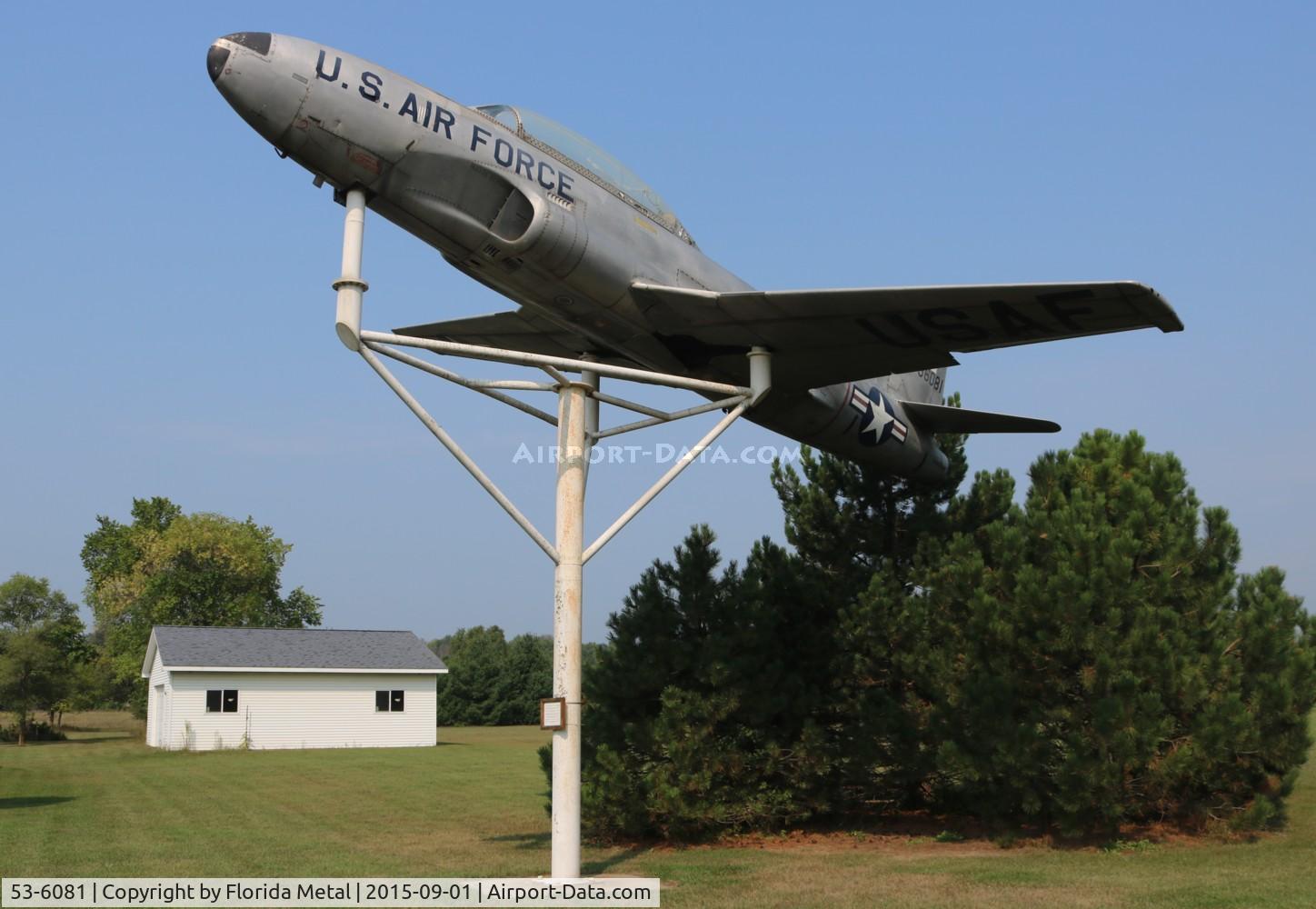 53-6081, 1953 Lockheed T-33A Shooting Star C/N 580-9702, T-33A in Rosebush Michigan